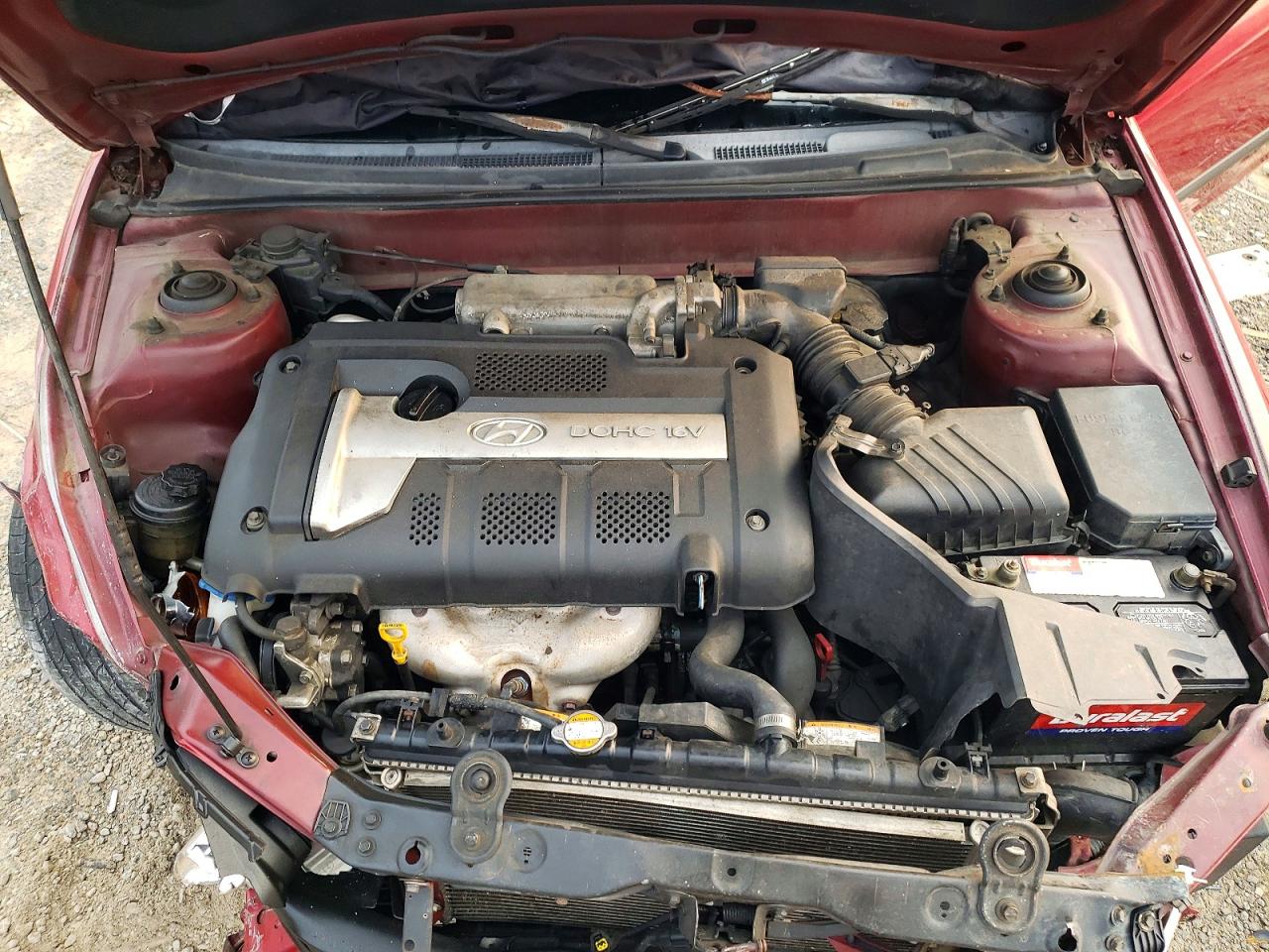 2006 Hyundai Elantra Gls Red vin: KMHDN56D46U182342