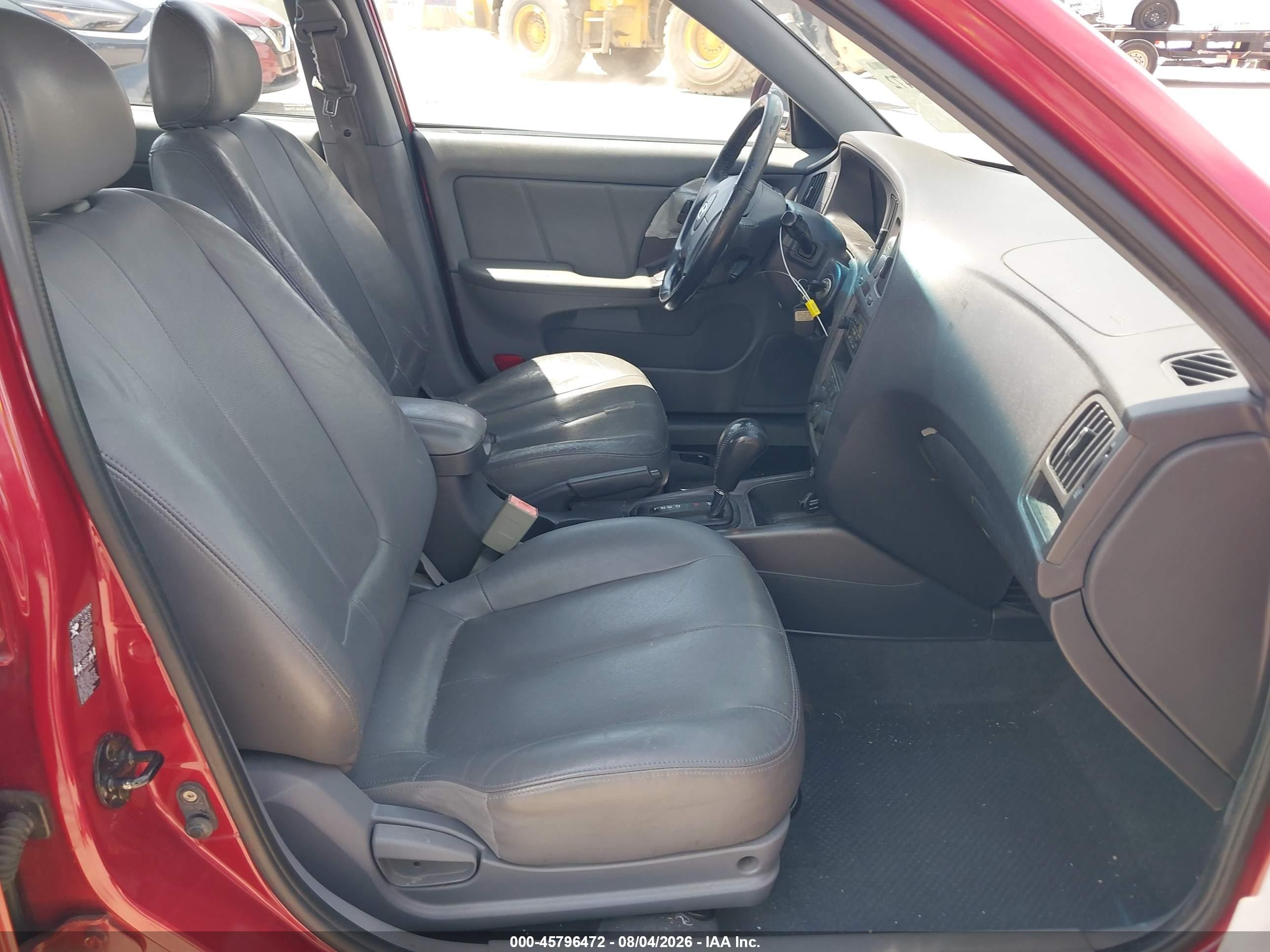 2005 Hyundai Elantra Gls/gt Maroon vin: KMHDN56D55U176578