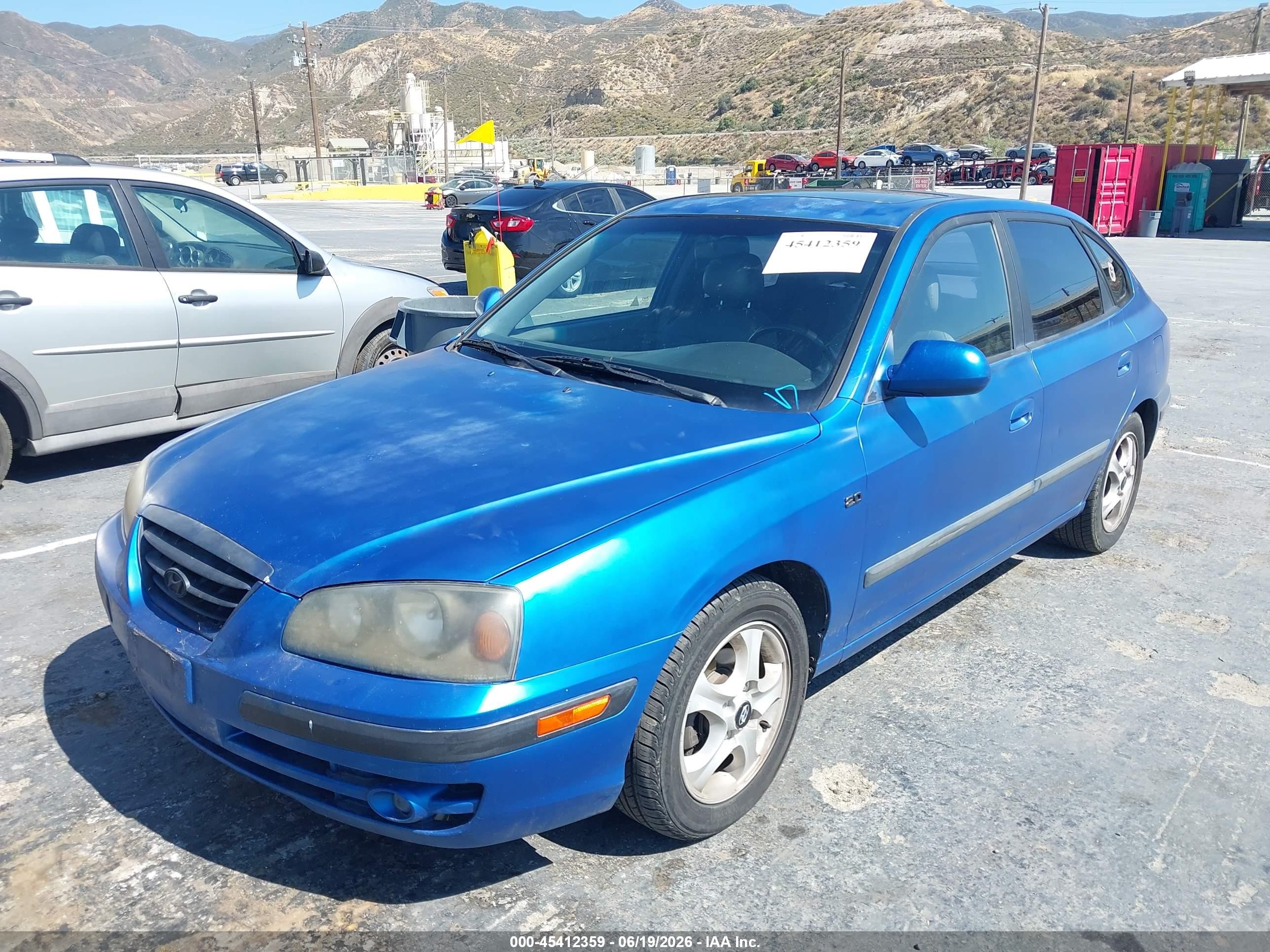2004 Hyundai Elantra Gt Синий vin: KMHDN56D84U126935