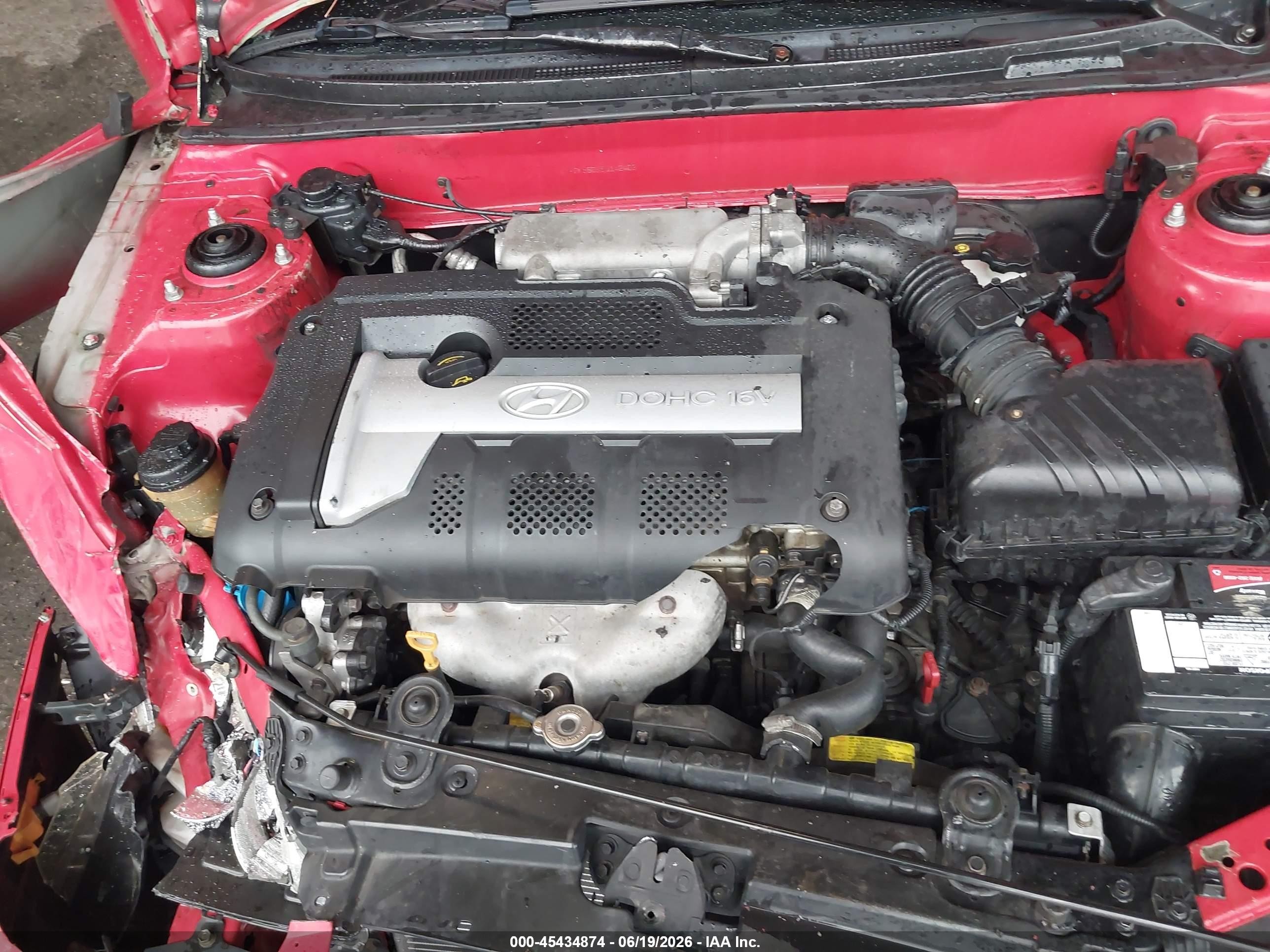 2005 Hyundai Elantra Gls/gt Red vin: KMHDN56D95U142403