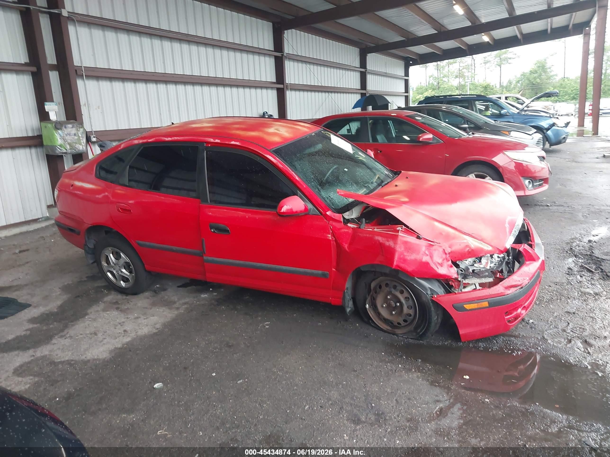 2005 Hyundai Elantra Gls/gt Red vin: KMHDN56D95U142403