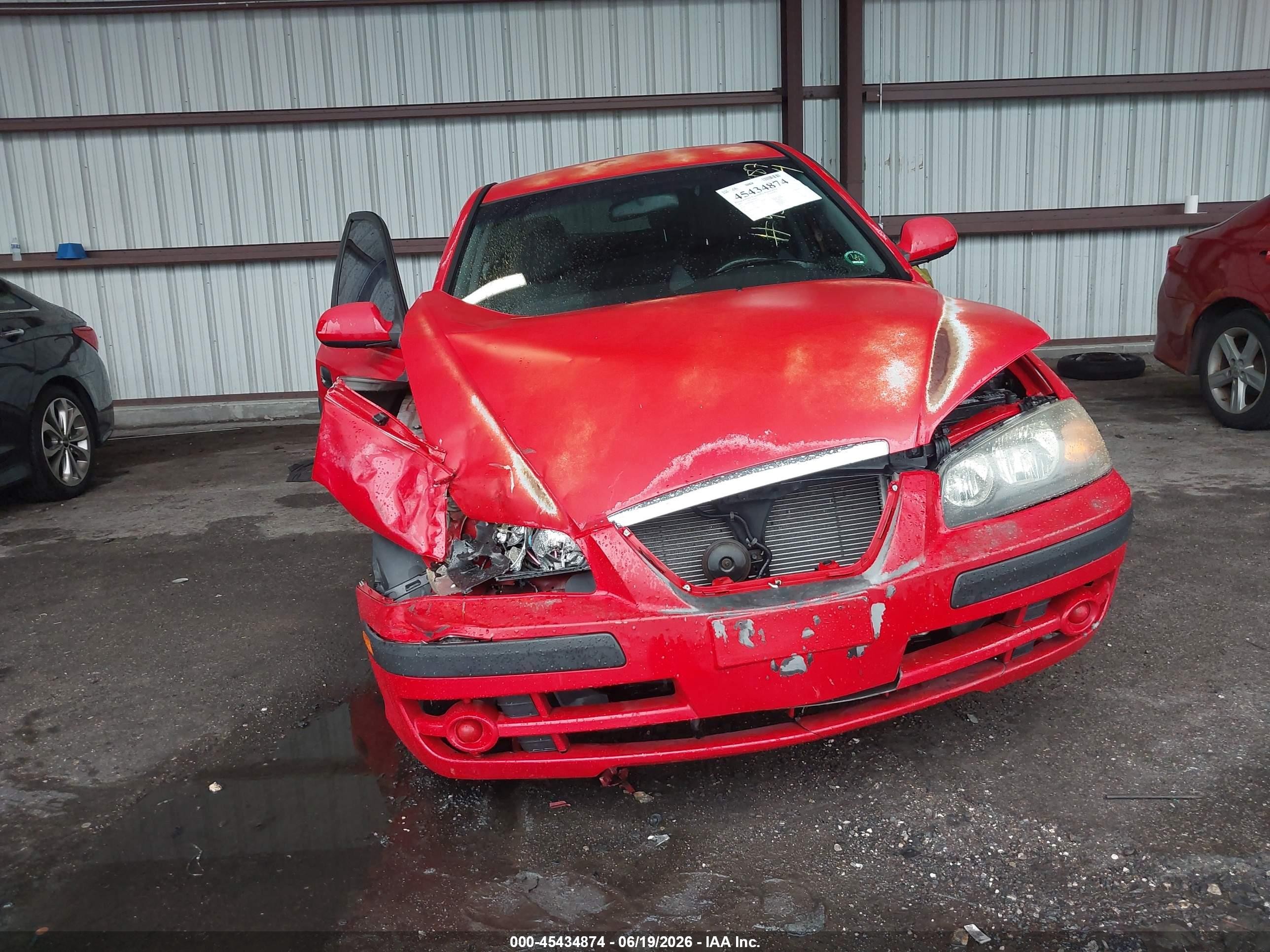 2005 Hyundai Elantra Gls/gt Red vin: KMHDN56D95U142403