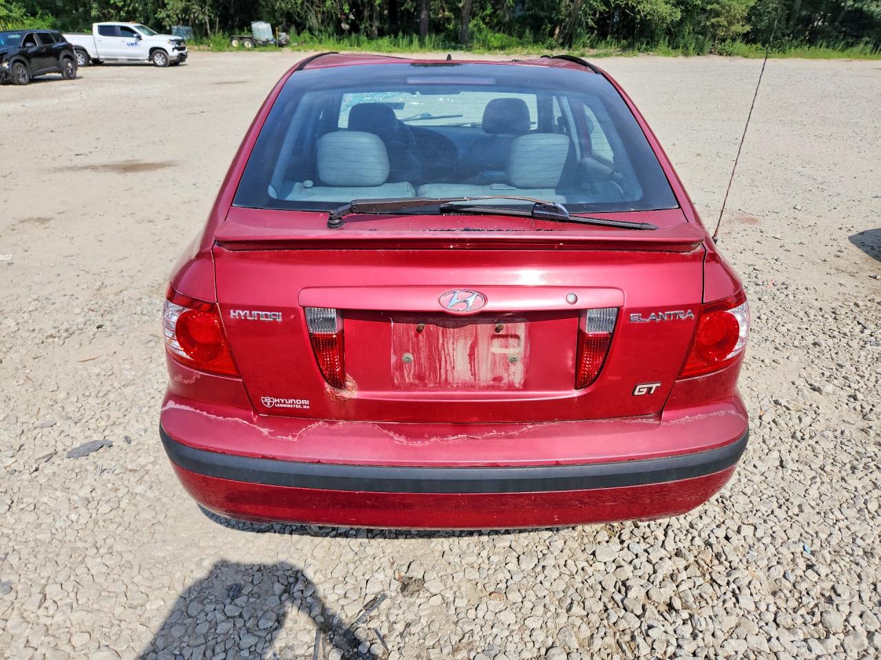 2005 Hyundai Elantra Gls Red vin: KMHDN56D95U162926