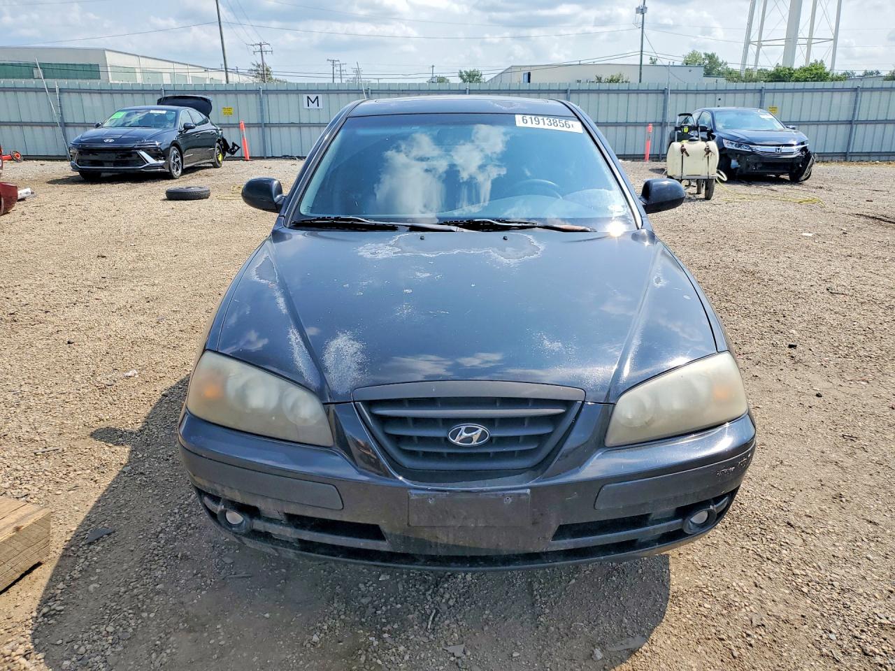2004 Hyundai Elantra Gt Black vin: KMHDN56DX4U128119