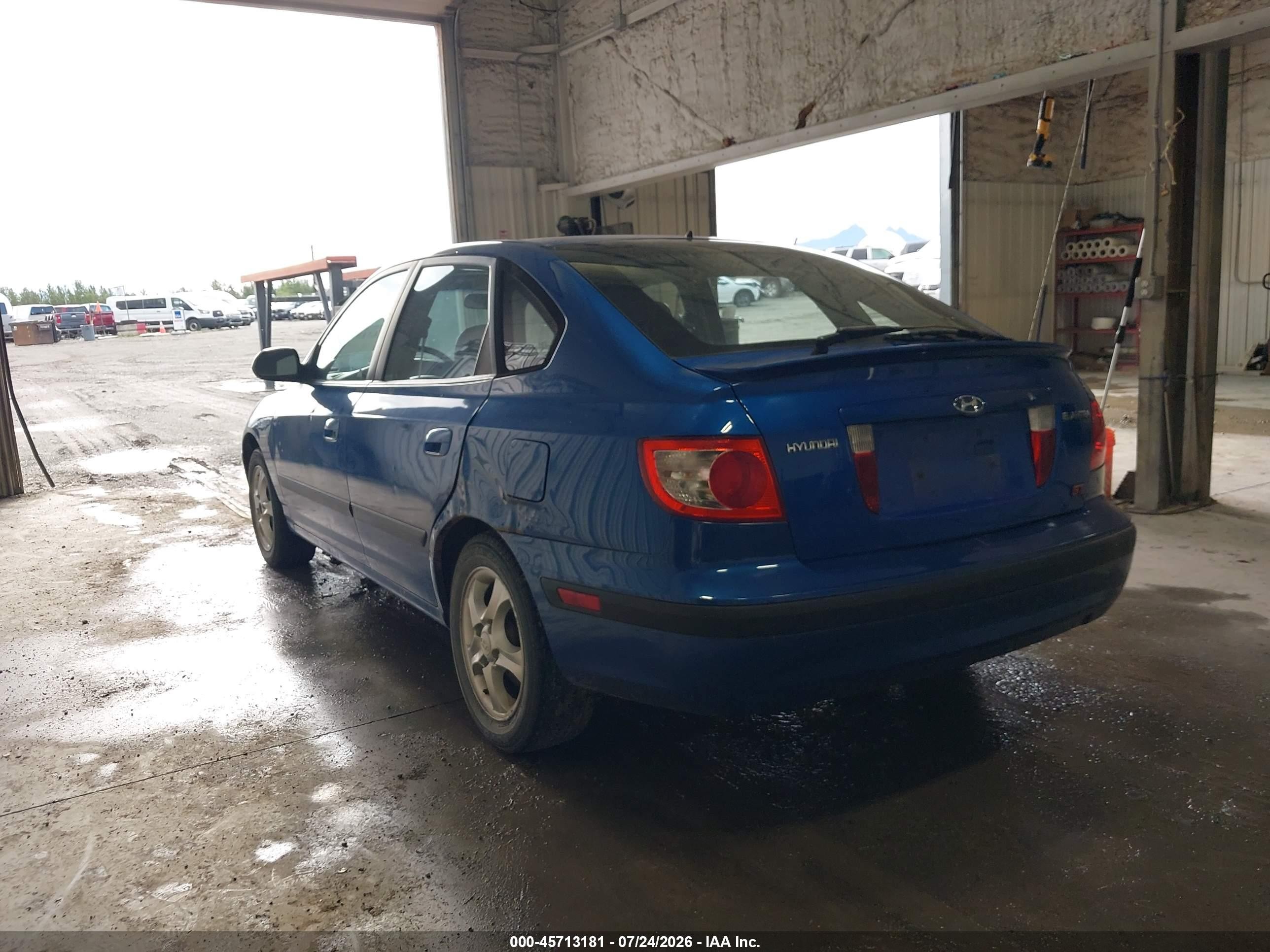 2005 Hyundai Elantra Gls/gt Blue vin: KMHDN56DX5U149196
