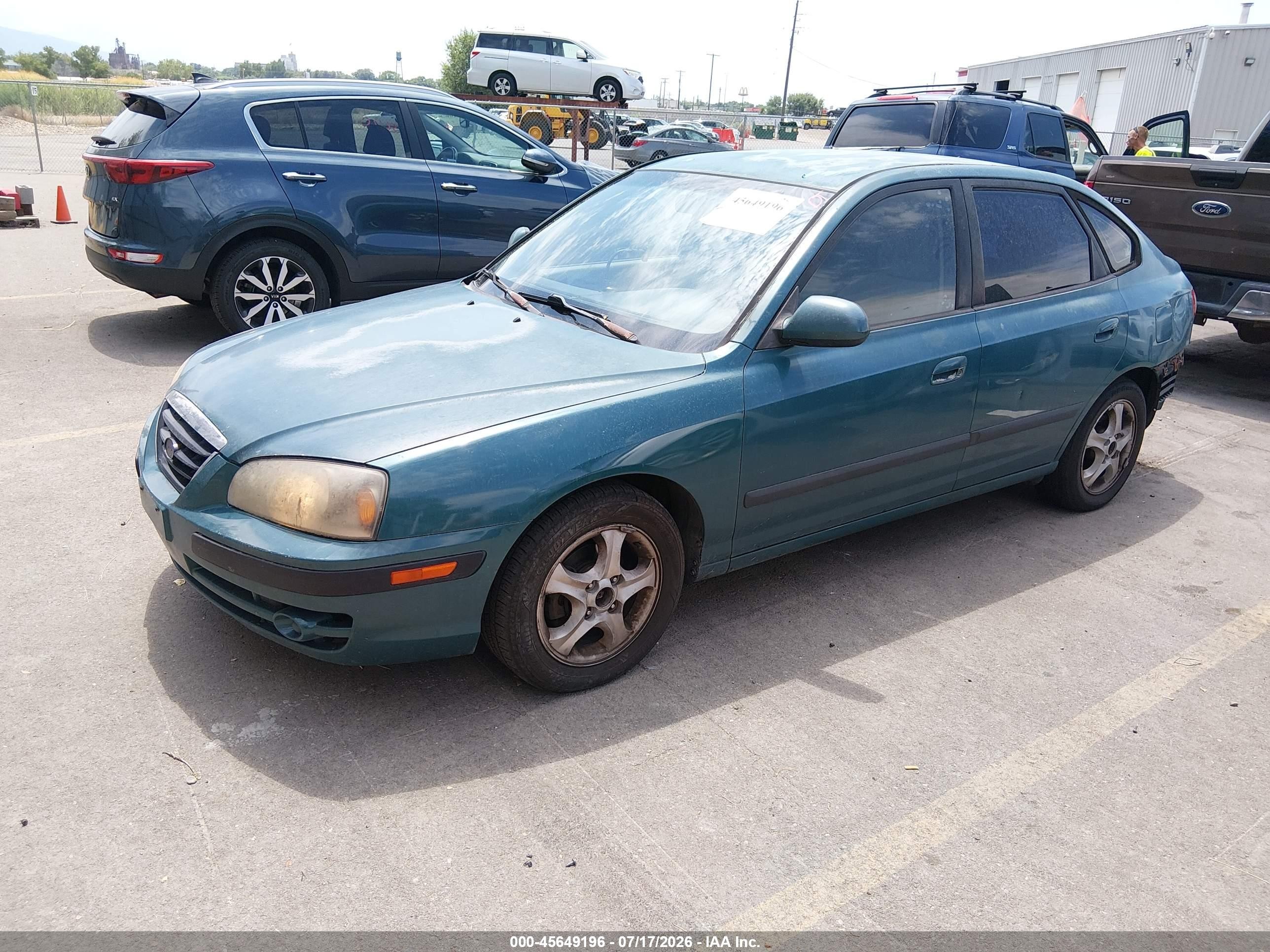 2006 Hyundai Elantra Gls/gt Green vin: KMHDN56DX6U182930