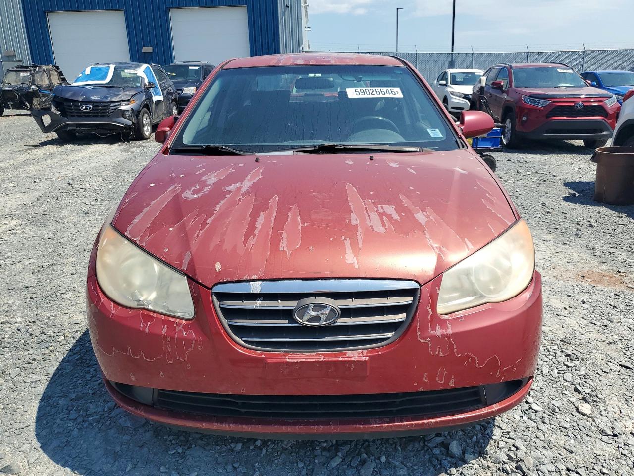 2009 Hyundai Elantra Gl Red vin: KMHDT45D19U762864