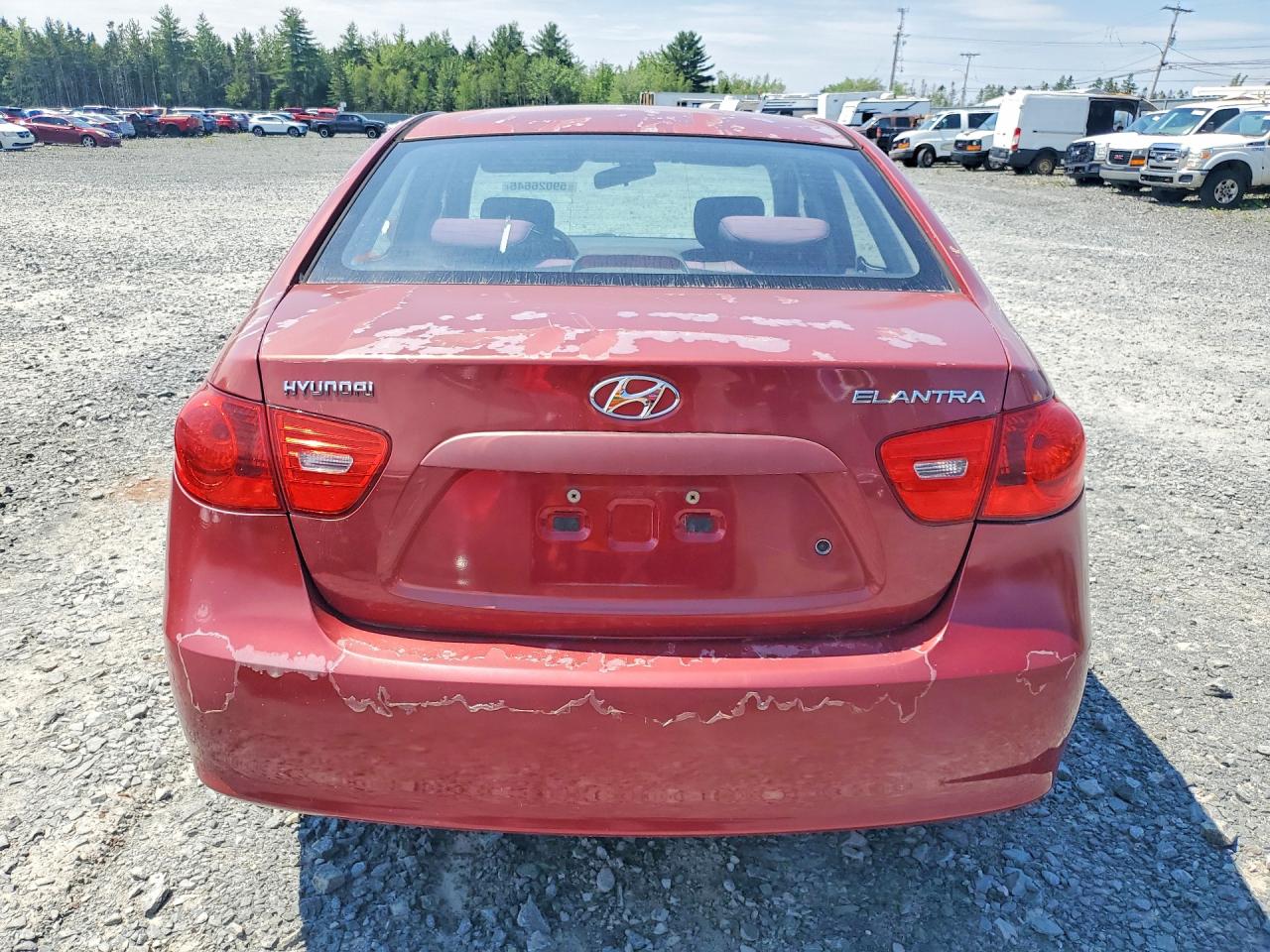 2009 Hyundai Elantra Gl Red vin: KMHDT45D19U762864