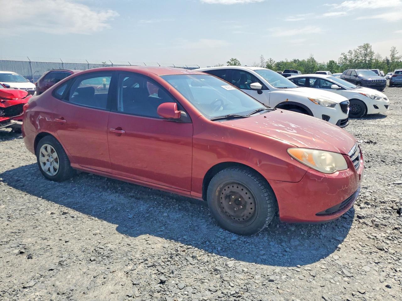 2009 Hyundai Elantra Gl Red vin: KMHDT45D19U762864