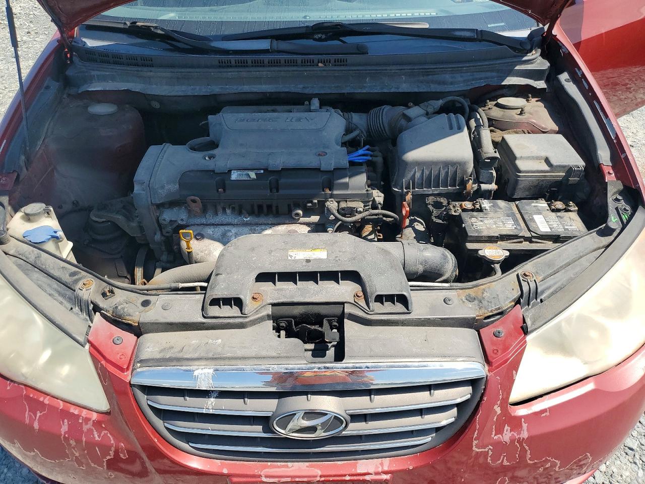 2009 Hyundai Elantra Gl Red vin: KMHDT45D19U762864