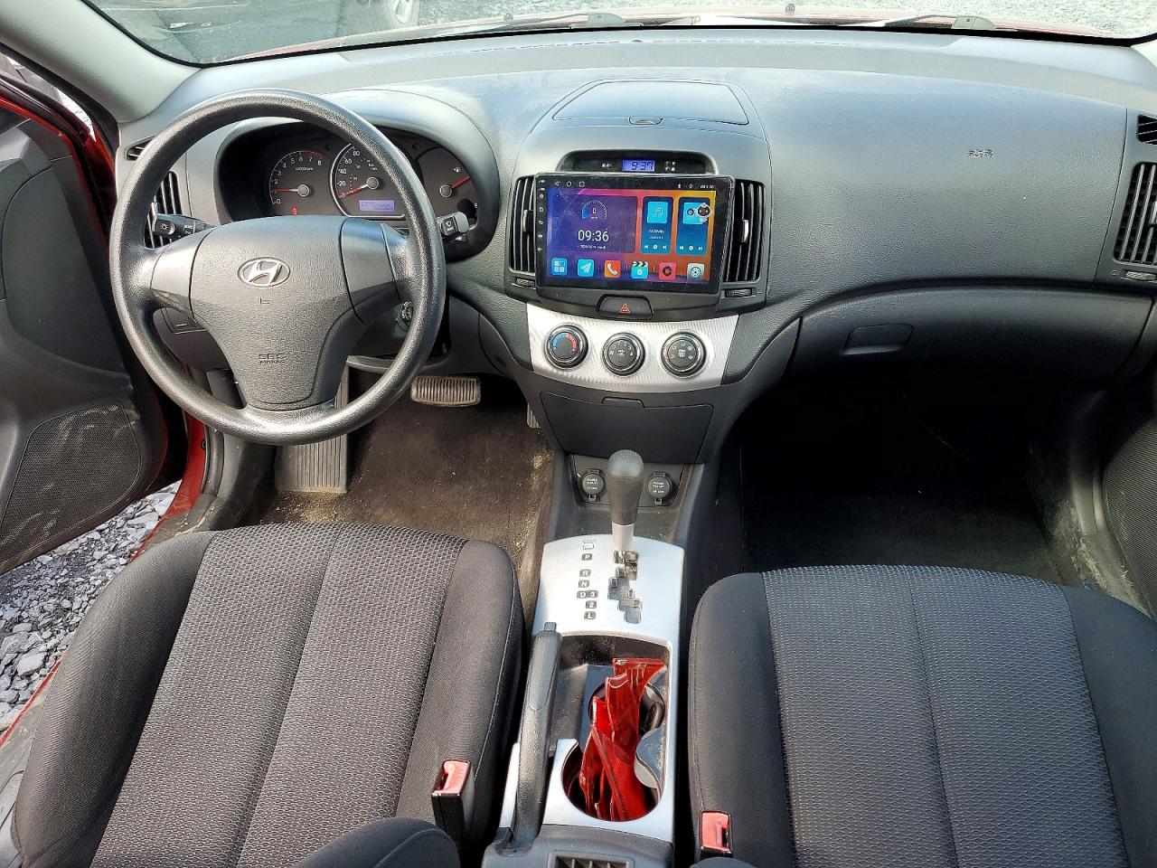 2009 Hyundai Elantra Gl Burgundy vin: KMHDT45D89U791472