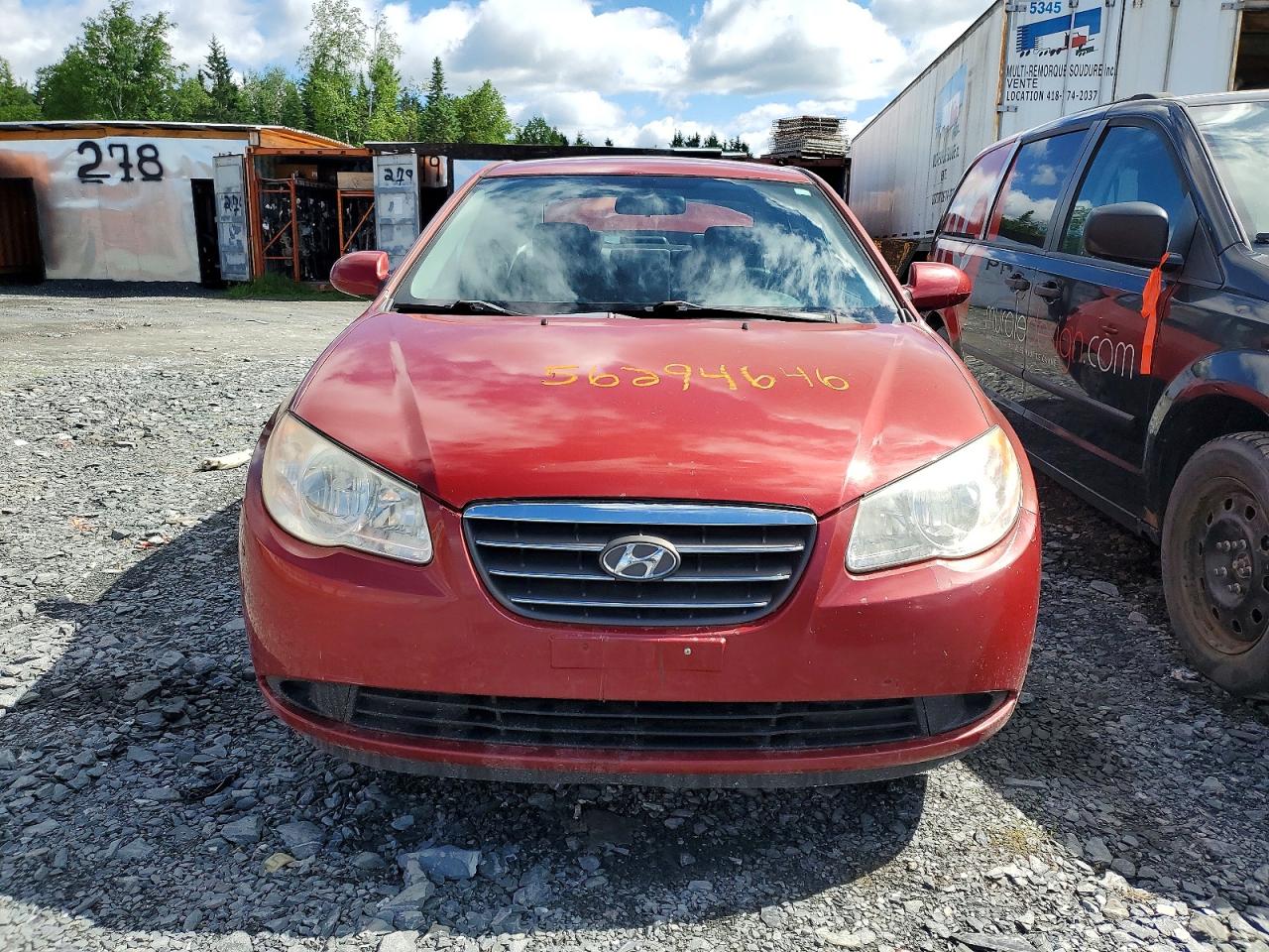2009 Hyundai Elantra Gl Burgundy vin: KMHDT45D89U791472