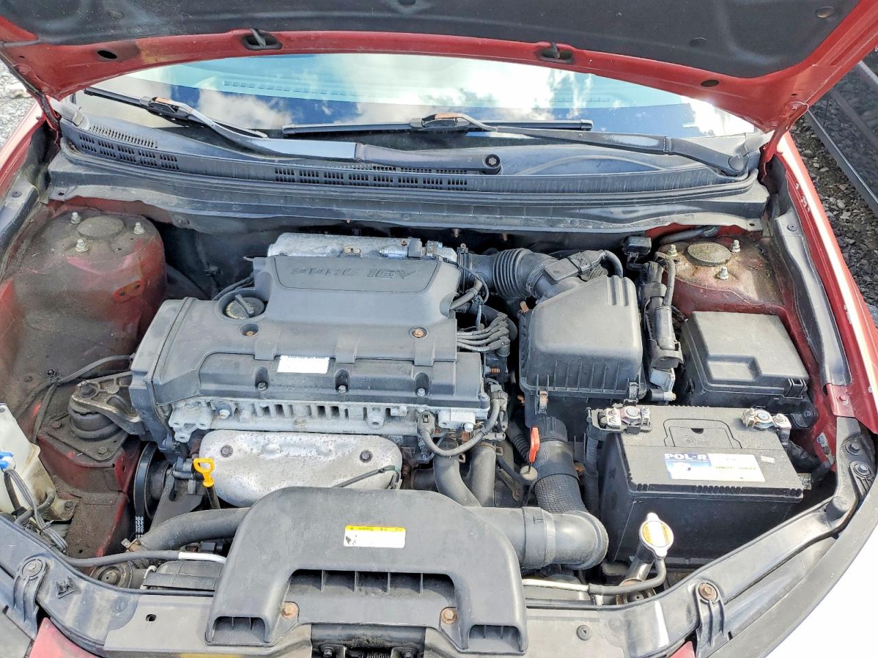 2009 Hyundai Elantra Gl Burgundy vin: KMHDT45D89U791472