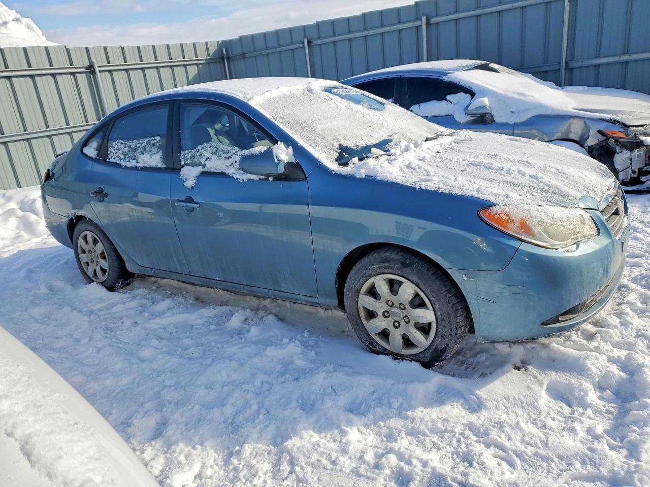 2007 Hyundai Elantra Gl Blue vin: KMHDT45DX7U044307