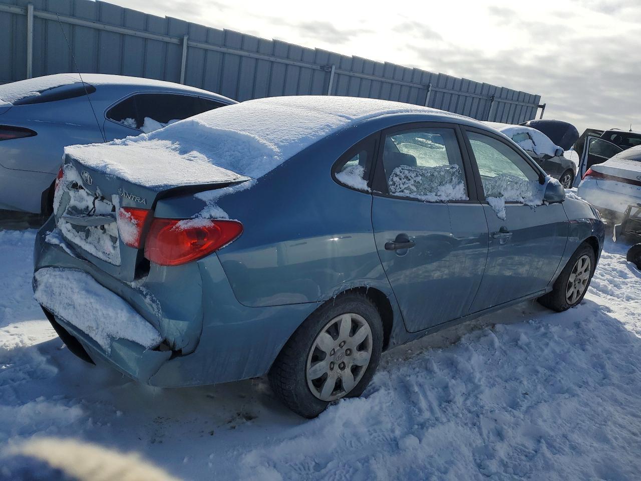 2007 Hyundai Elantra Gl Blue vin: KMHDT45DX7U044307