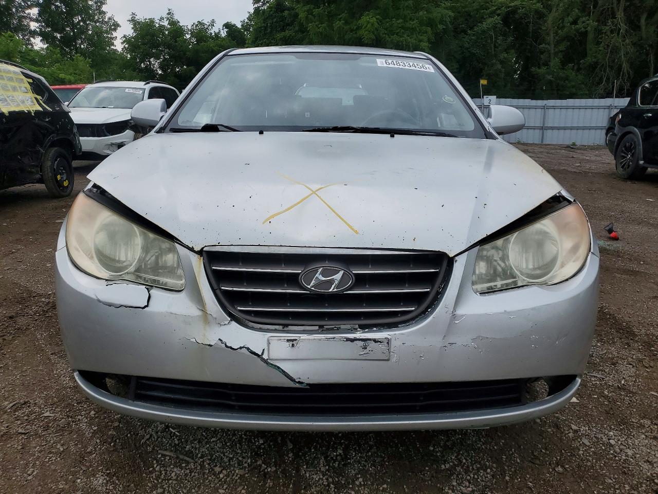 2009 Hyundai Elantra Gl Silver vin: KMHDT45DX9U771062