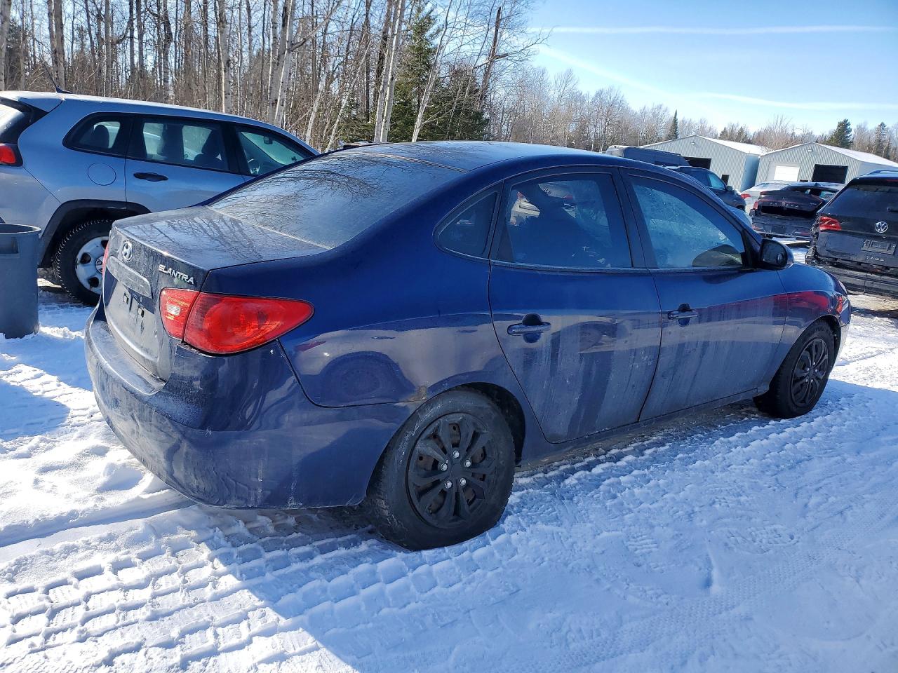 2009 Hyundai Elantra Gl 4dr Blue vin: KMHDU45D09U771391