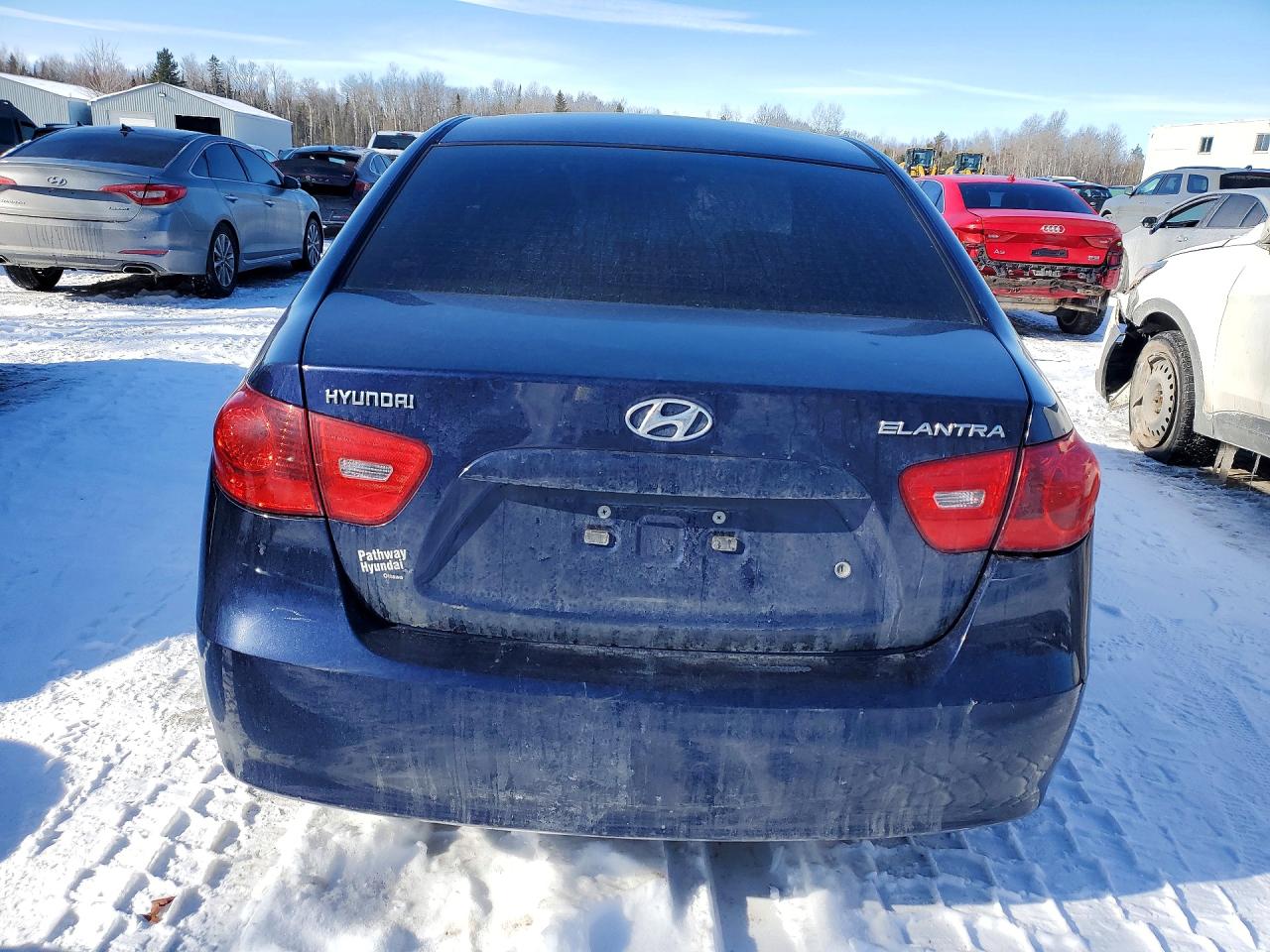 2009 Hyundai Elantra Gl 4dr Blue vin: KMHDU45D09U771391