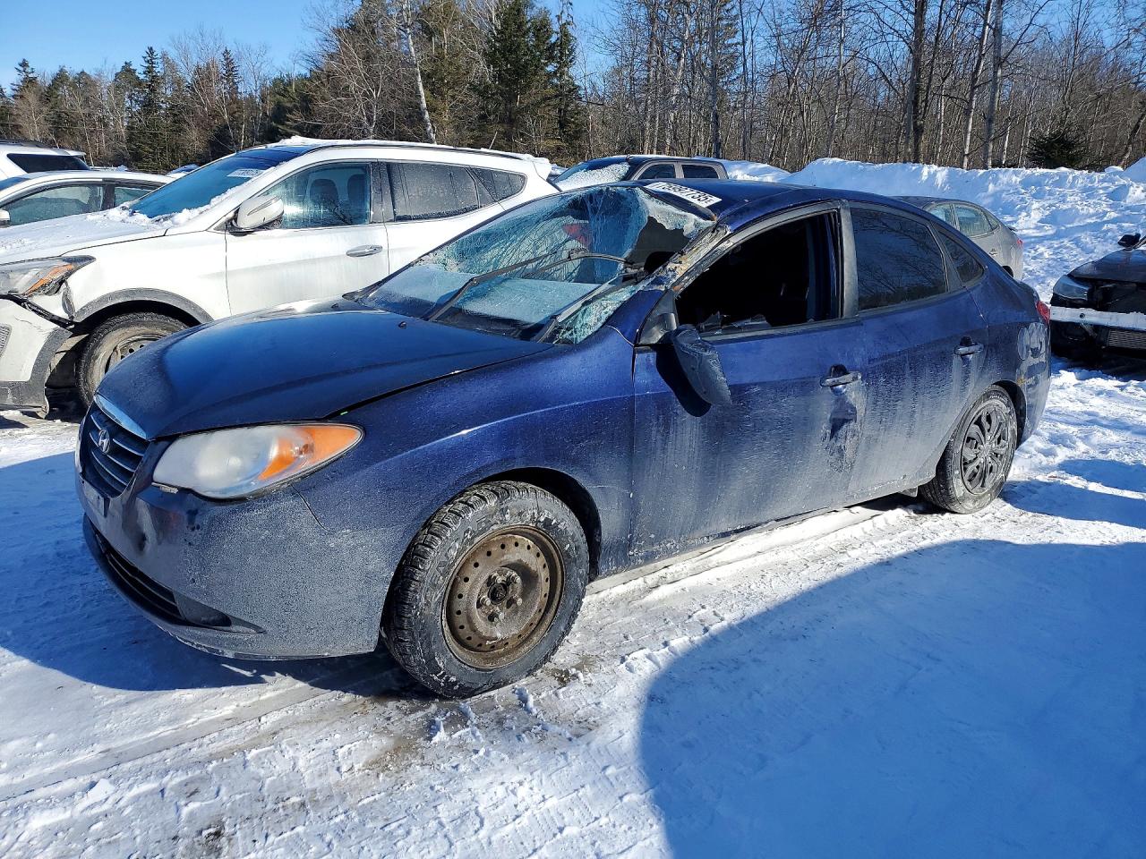 2009 Hyundai Elantra Gl 4dr Синий vin: KMHDU45D09U771391