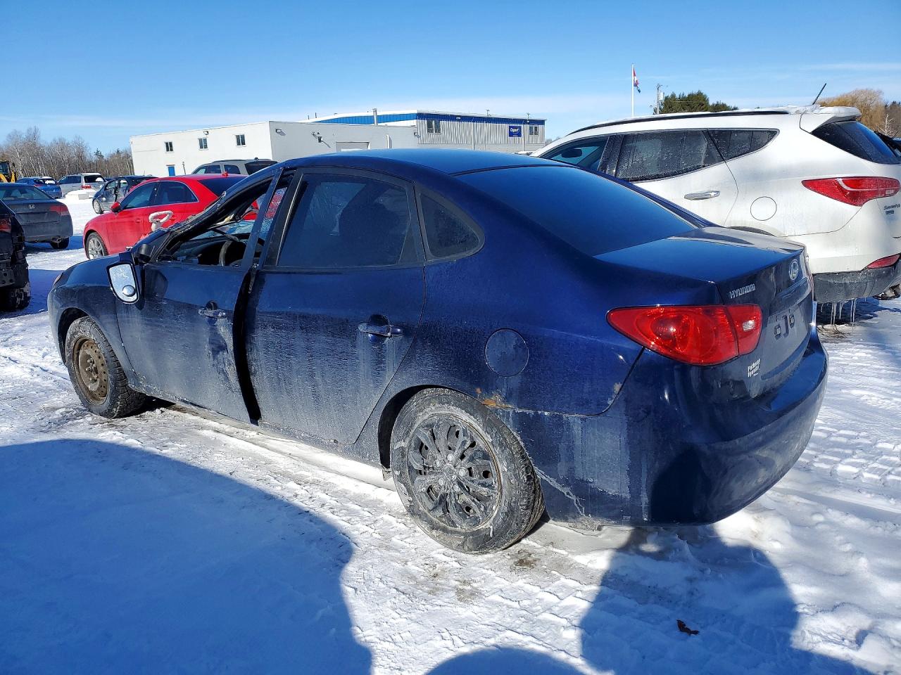 2009 Hyundai Elantra Gl 4dr Blue vin: KMHDU45D09U771391