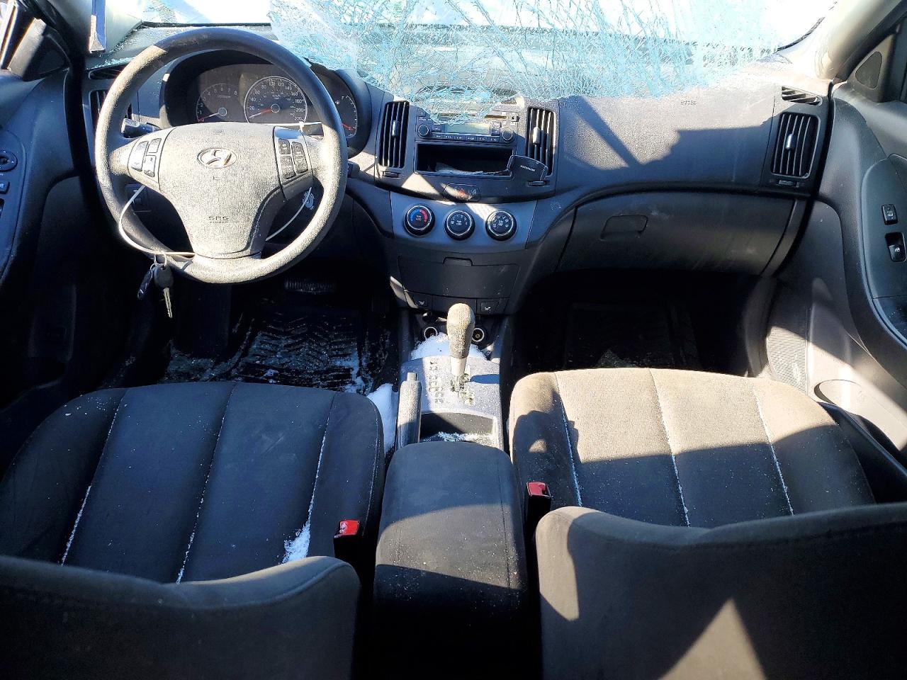 2009 Hyundai Elantra Gl 4dr Blue vin: KMHDU45D09U771391