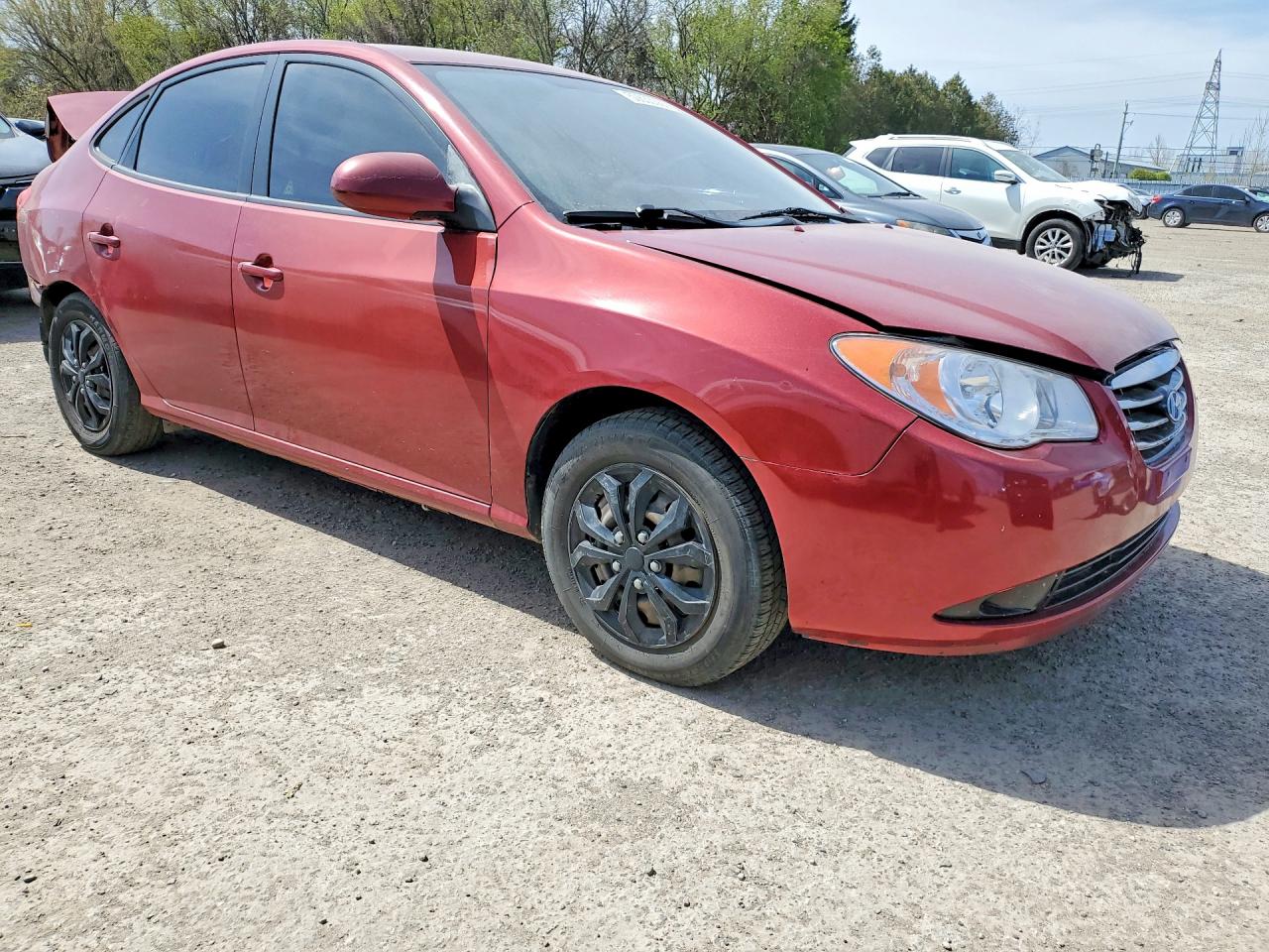 2008 Hyundai Elantra Gl Red vin: KMHDU45D18U329802