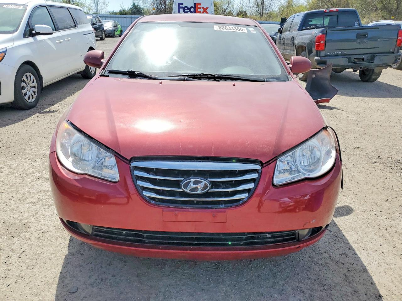 2008 Hyundai Elantra Gl Red vin: KMHDU45D18U329802