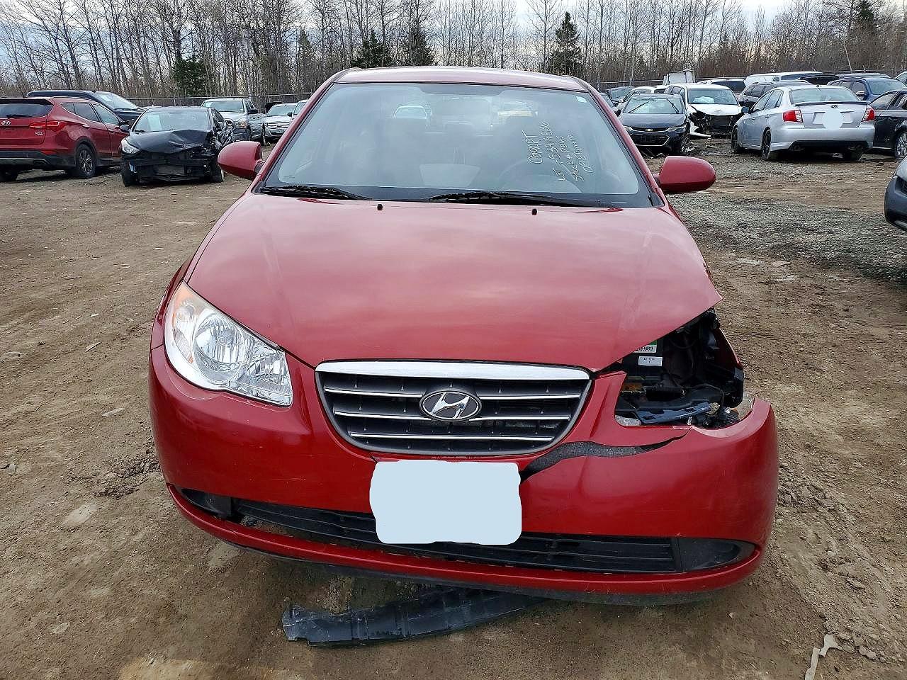 2009 Hyundai Elantra Gl Красный vin: KMHDU45D39U736831