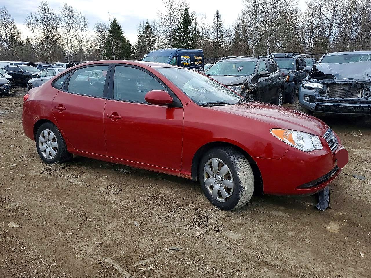 2009 Hyundai Elantra Gl Красный vin: KMHDU45D39U736831