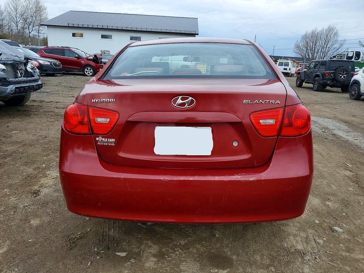 2009 Hyundai Elantra Gl Красный vin: KMHDU45D39U736831