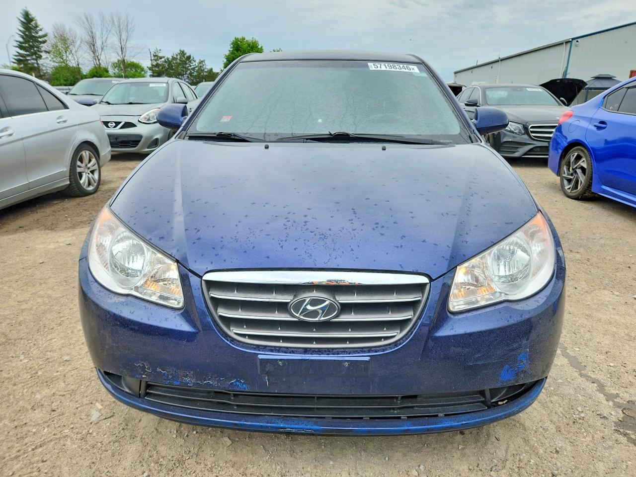 2007 Hyundai Elantra Gls Blue vin: KMHDU45D57U023068