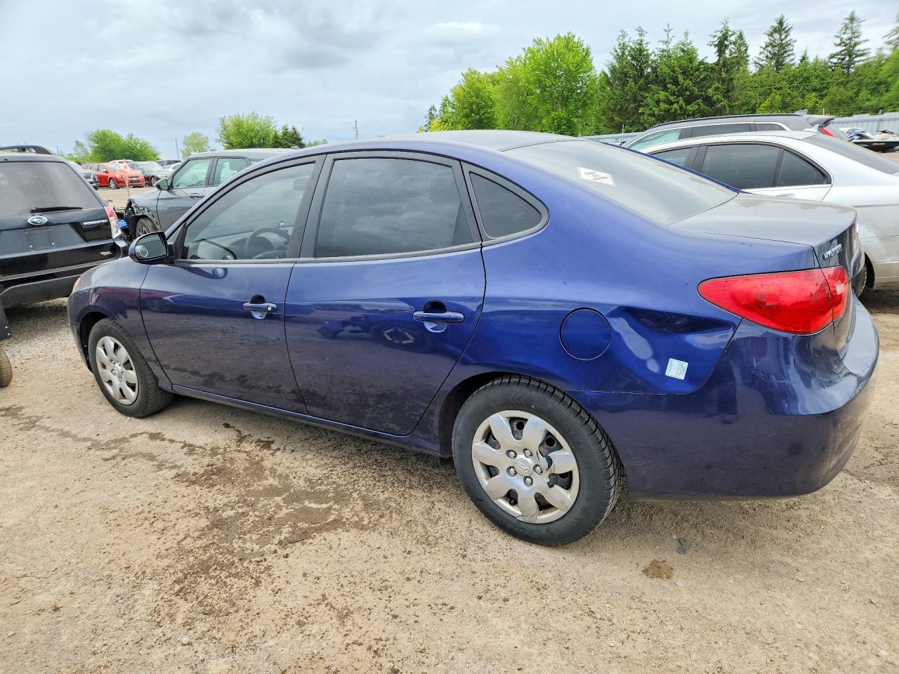 2007 Hyundai Elantra Gls Blue vin: KMHDU45D57U023068