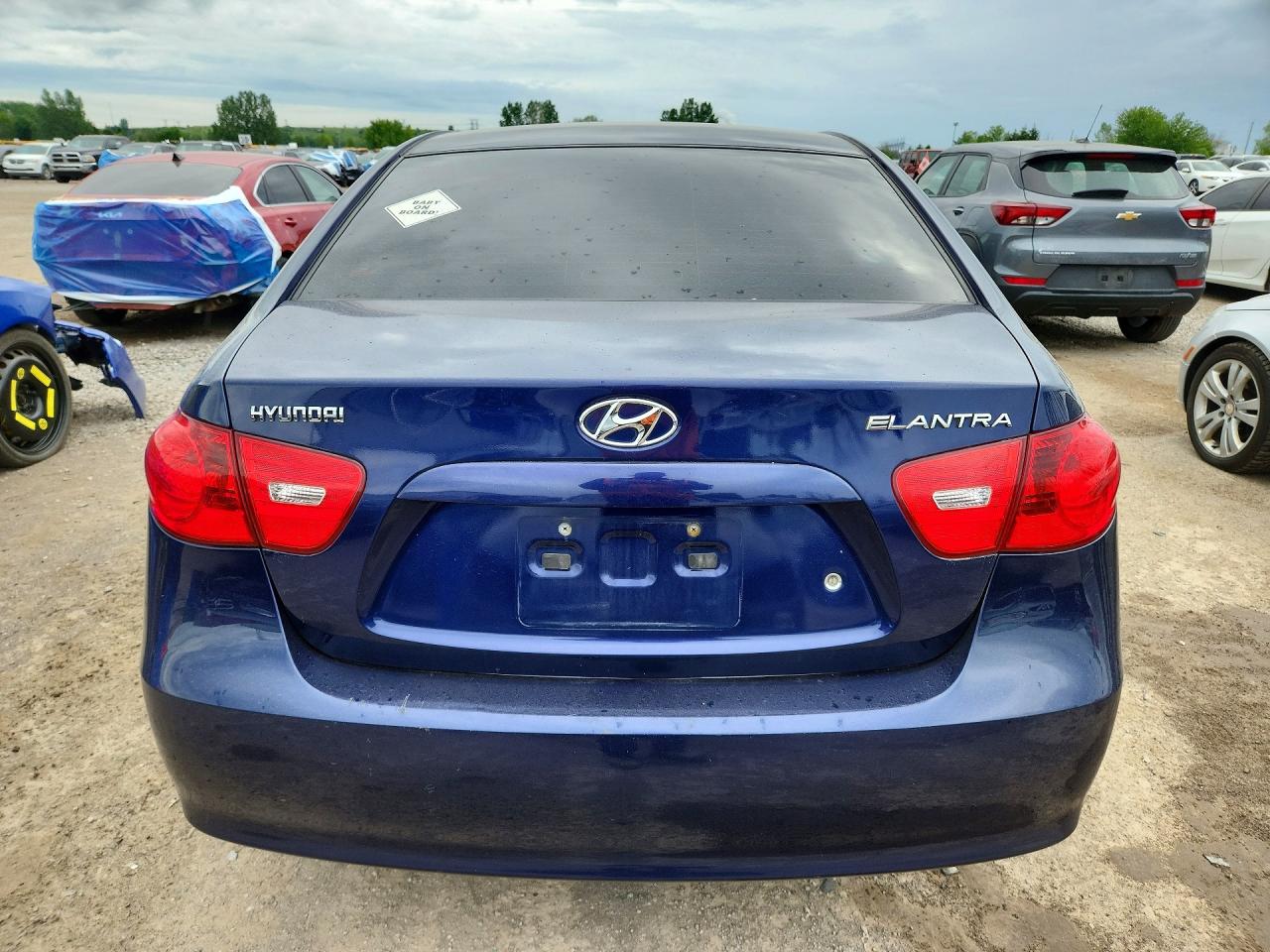 2007 Hyundai Elantra Gls Blue vin: KMHDU45D57U023068