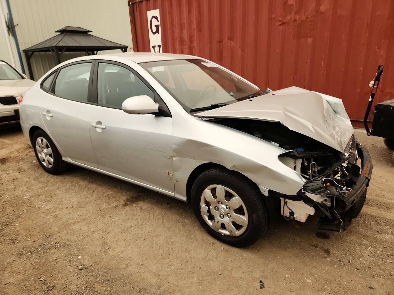 2007 Hyundai Elantra Gls Silver vin: KMHDU45D57U147812