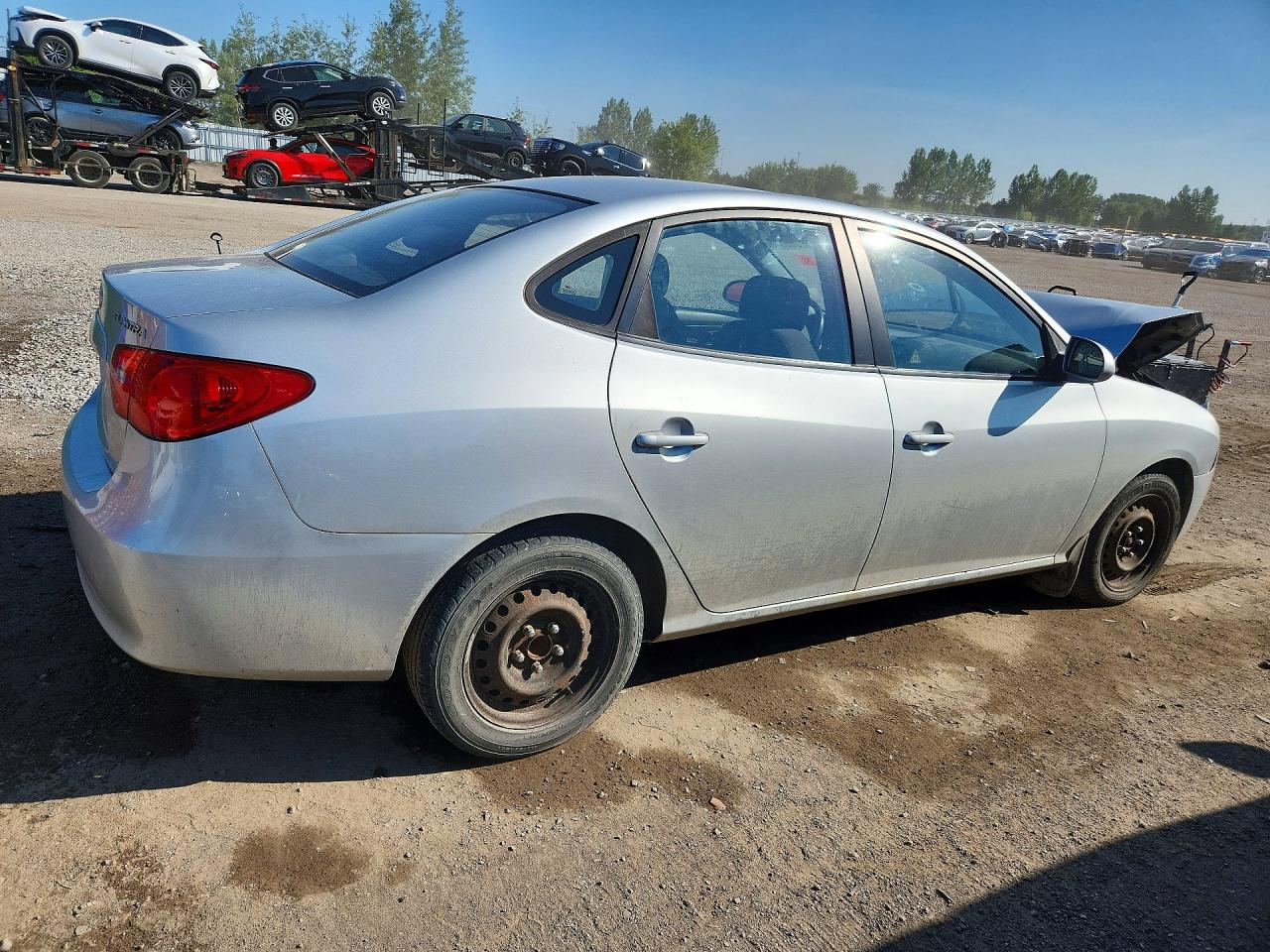 2009 Hyundai Elantra Gls Silver vin: KMHDU45D59U702387