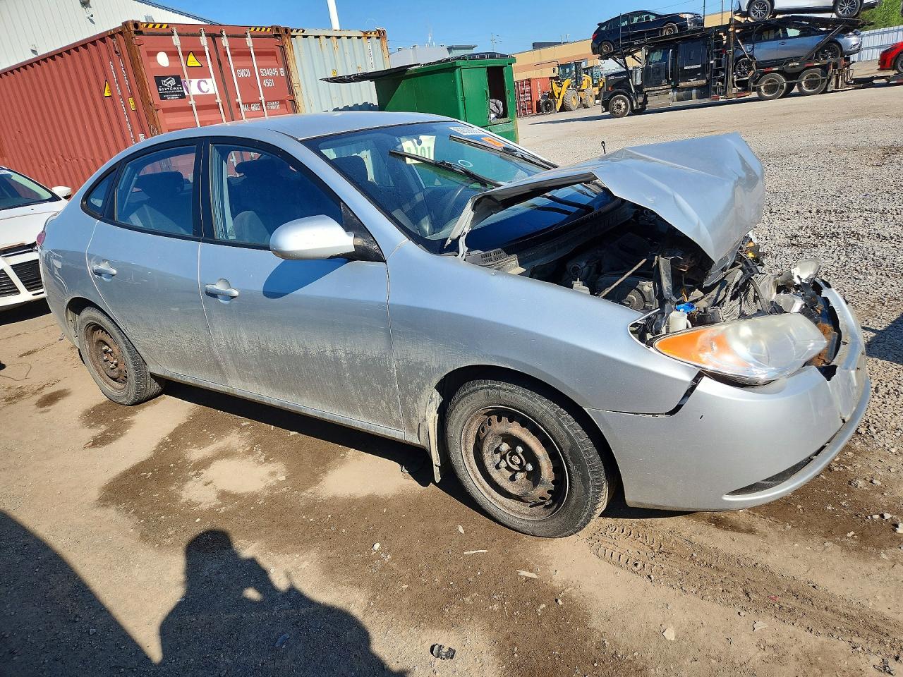 2009 Hyundai Elantra Gls Silver vin: KMHDU45D59U702387