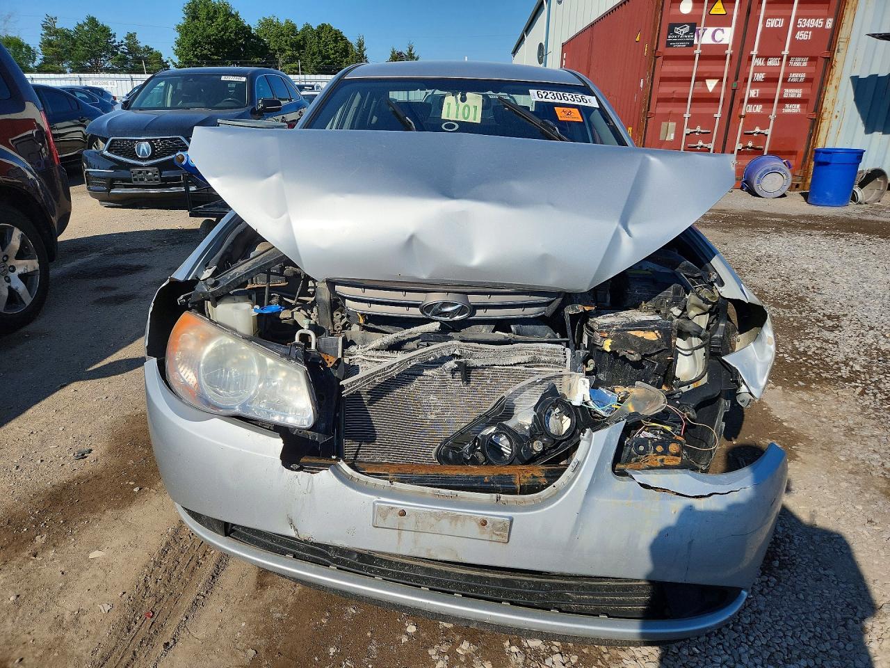 2009 Hyundai Elantra Gls Silver vin: KMHDU45D59U702387