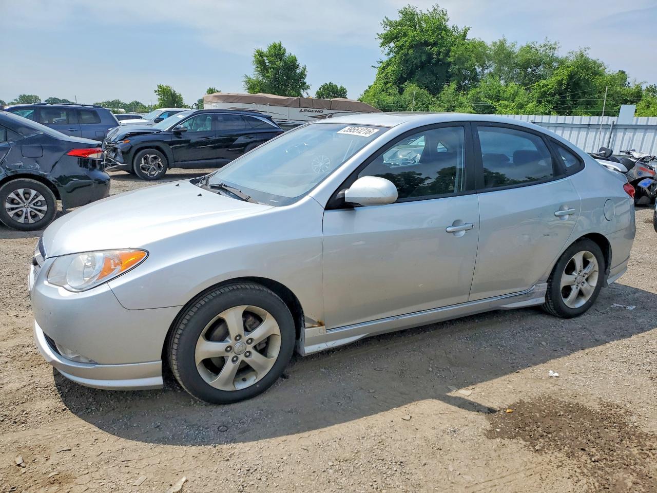 2009 Hyundai Elantra Gls Silver vin: KMHDU45D89U771266