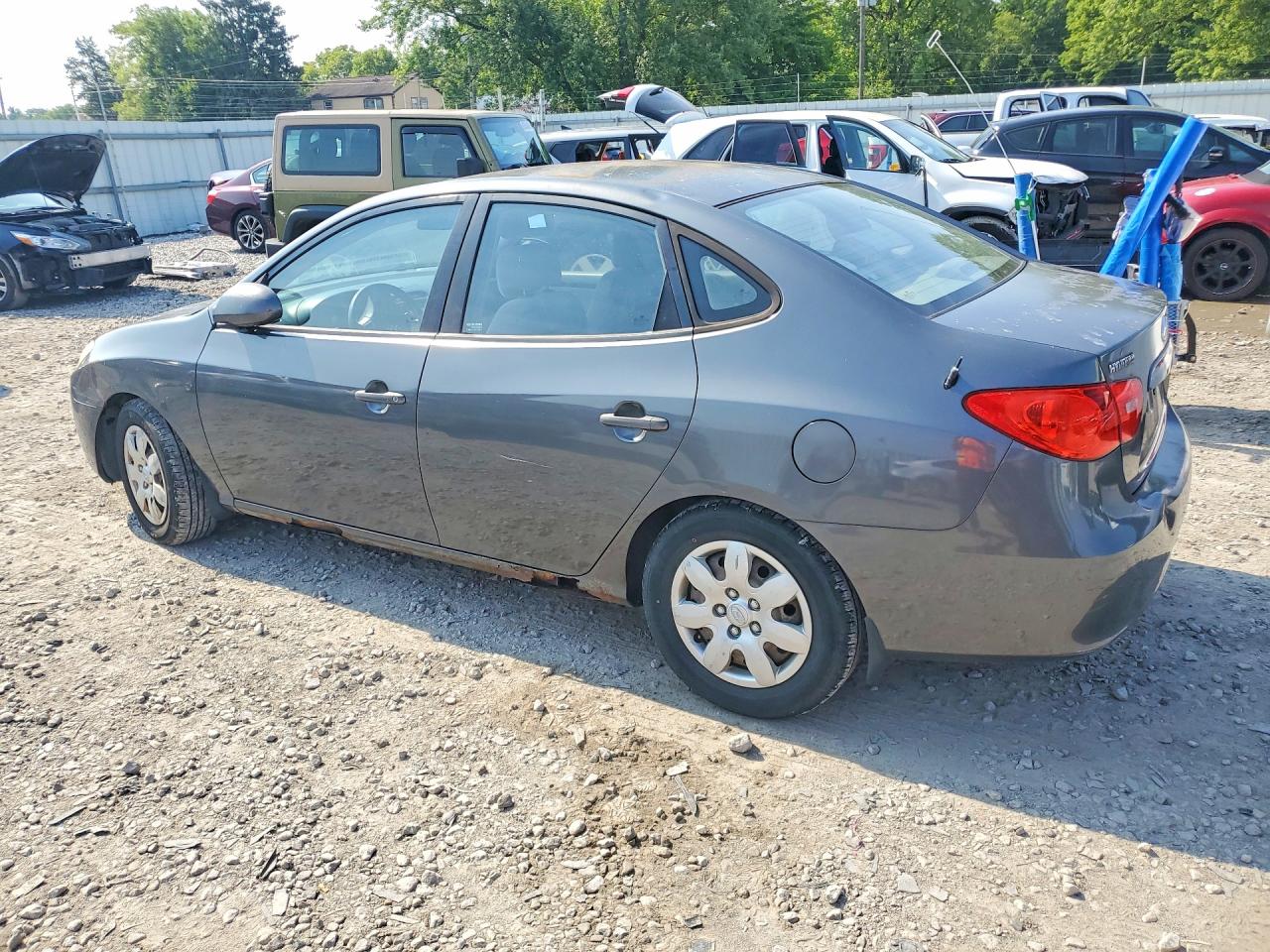 2007 Hyundai Elantra Gls Gray vin: KMHDU46D07U030749
