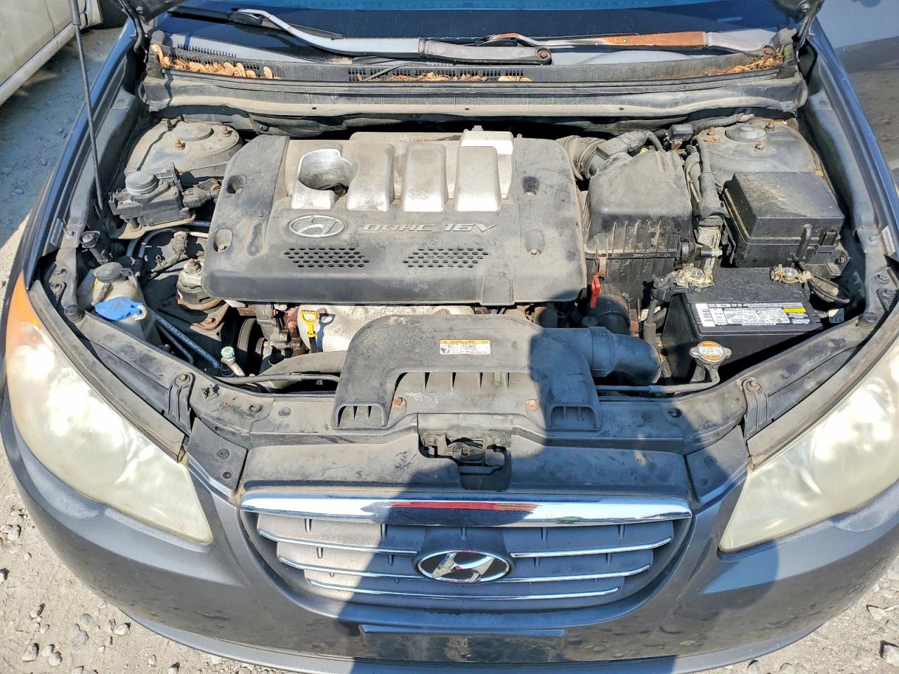 2007 Hyundai Elantra Gls Gray vin: KMHDU46D07U030749