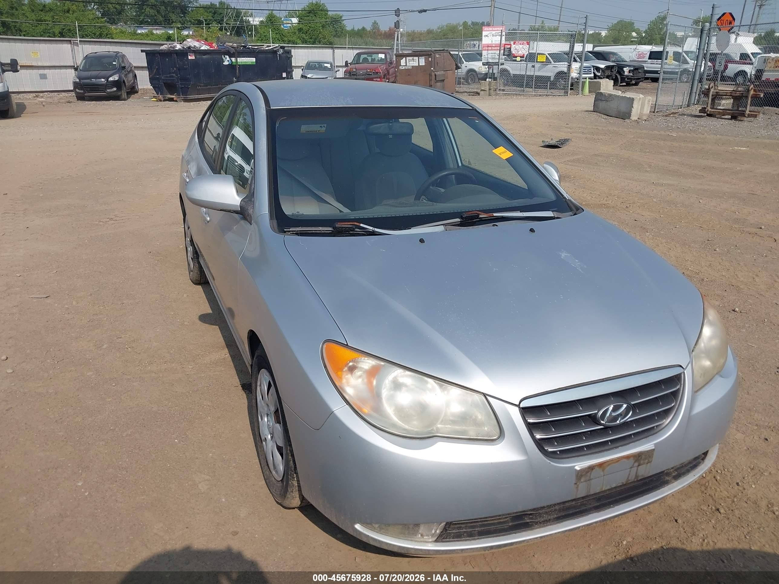2007 Hyundai Elantra Gls/ltd/se Silver vin: KMHDU46D07U057255