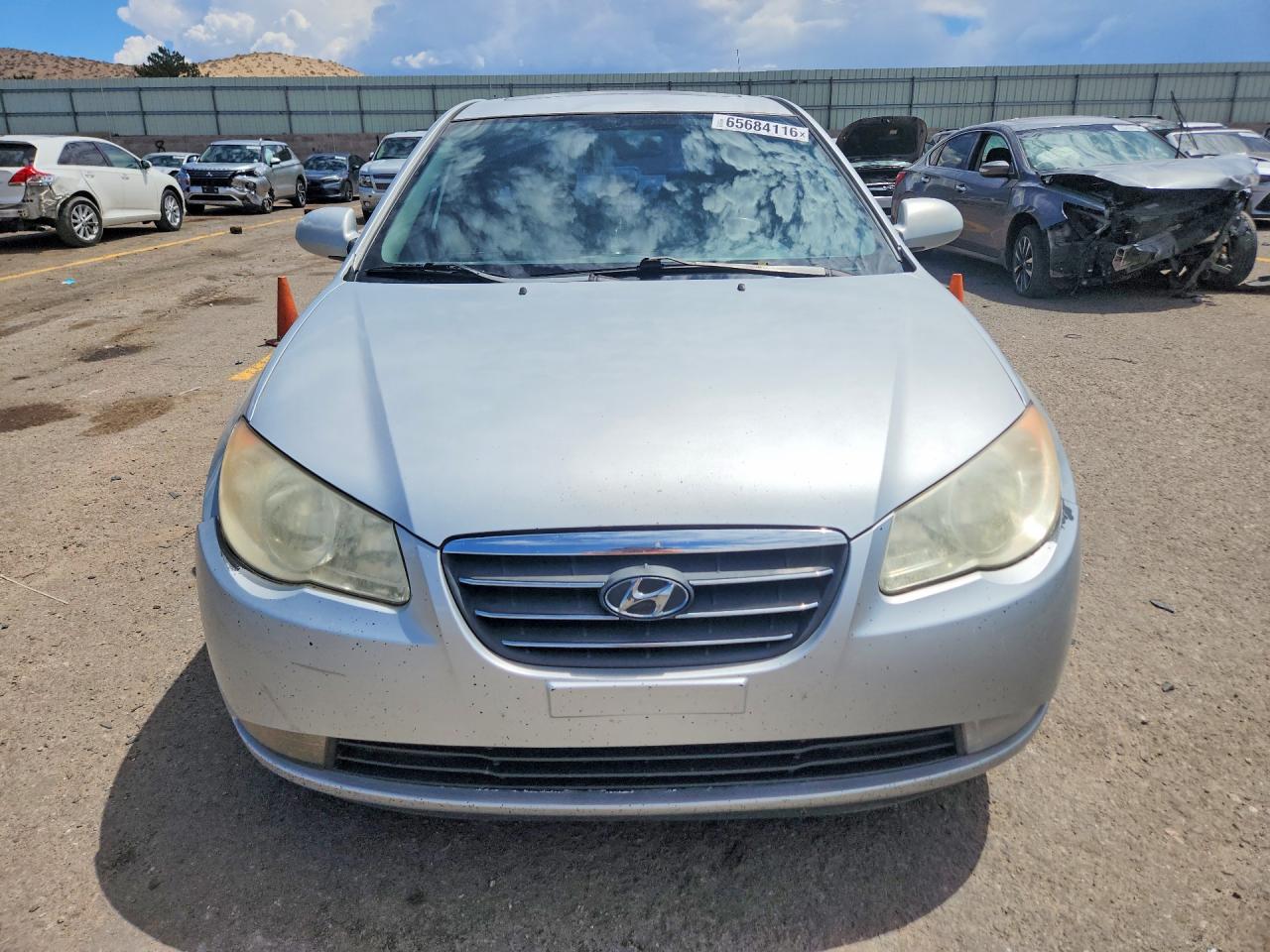 2007 Hyundai Elantra Gls Silver vin: KMHDU46D07U090367