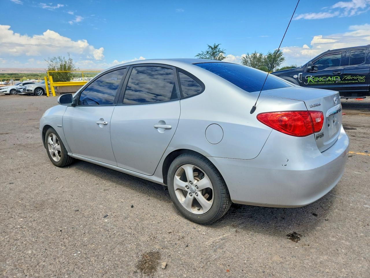 2007 Hyundai Elantra Gls Silver vin: KMHDU46D07U090367