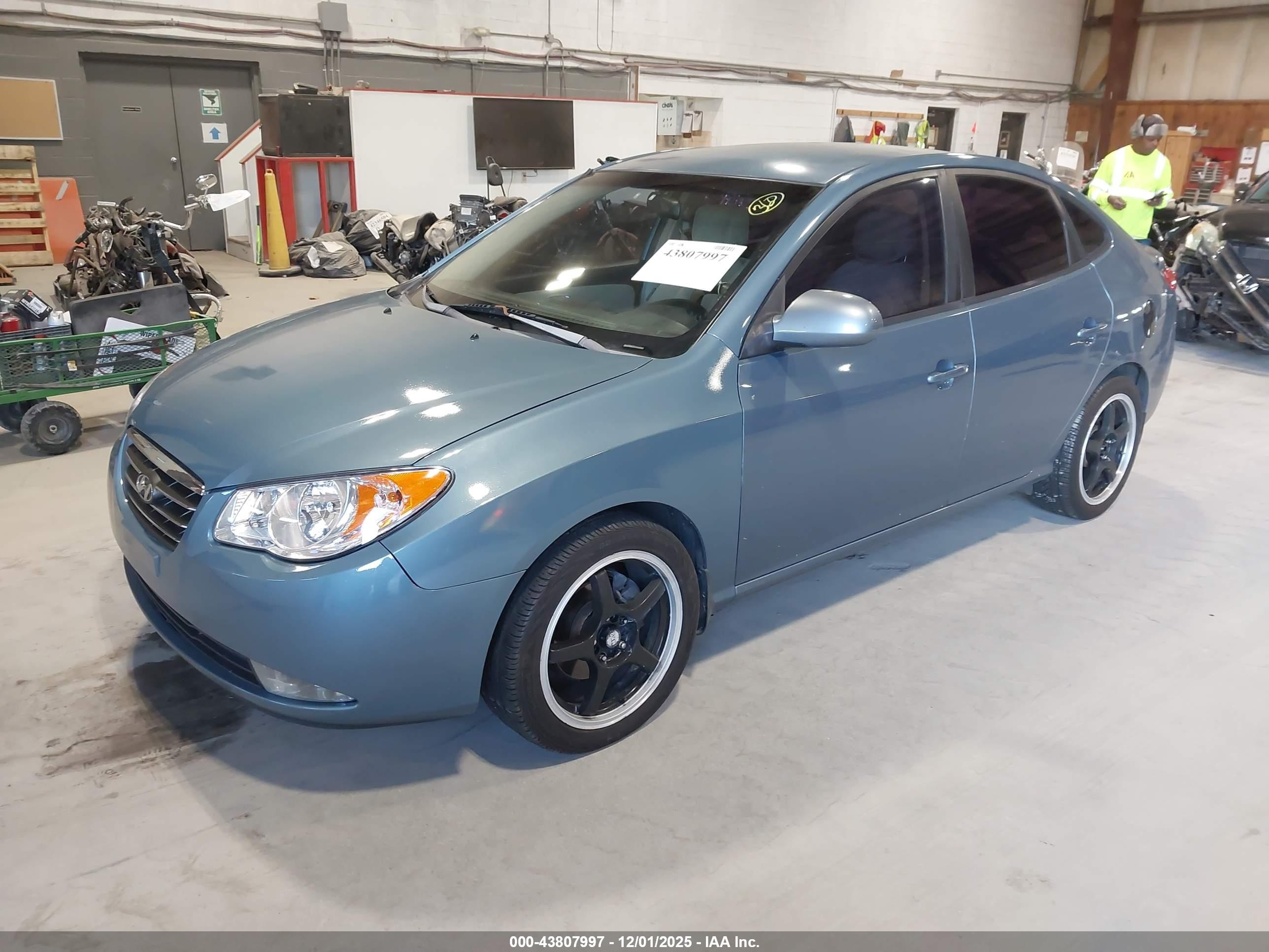 2007 Hyundai Elantra Gls/limited/se Blue vin: KMHDU46D07U104915