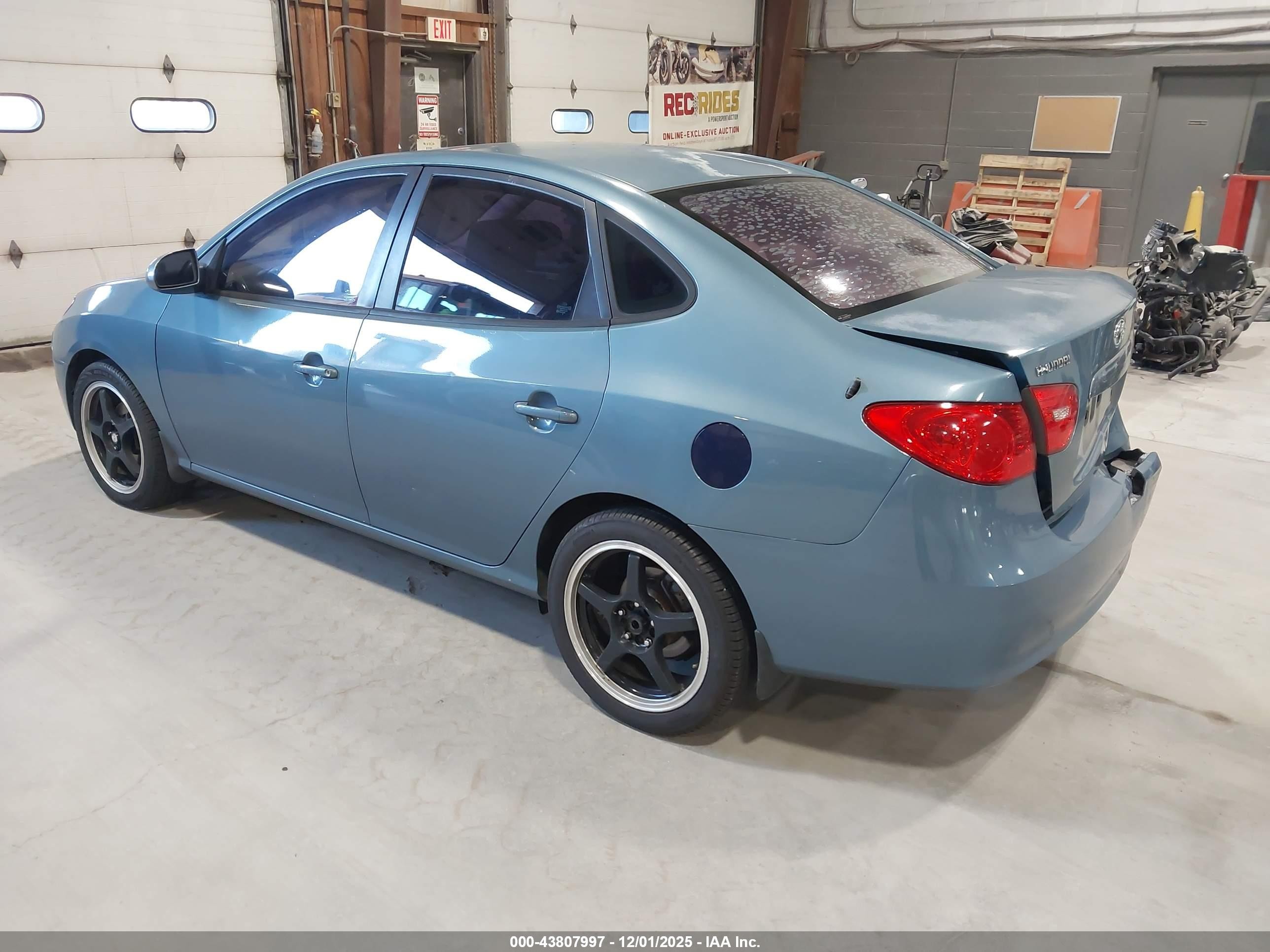 2007 Hyundai Elantra Gls/limited/se Blue vin: KMHDU46D07U104915
