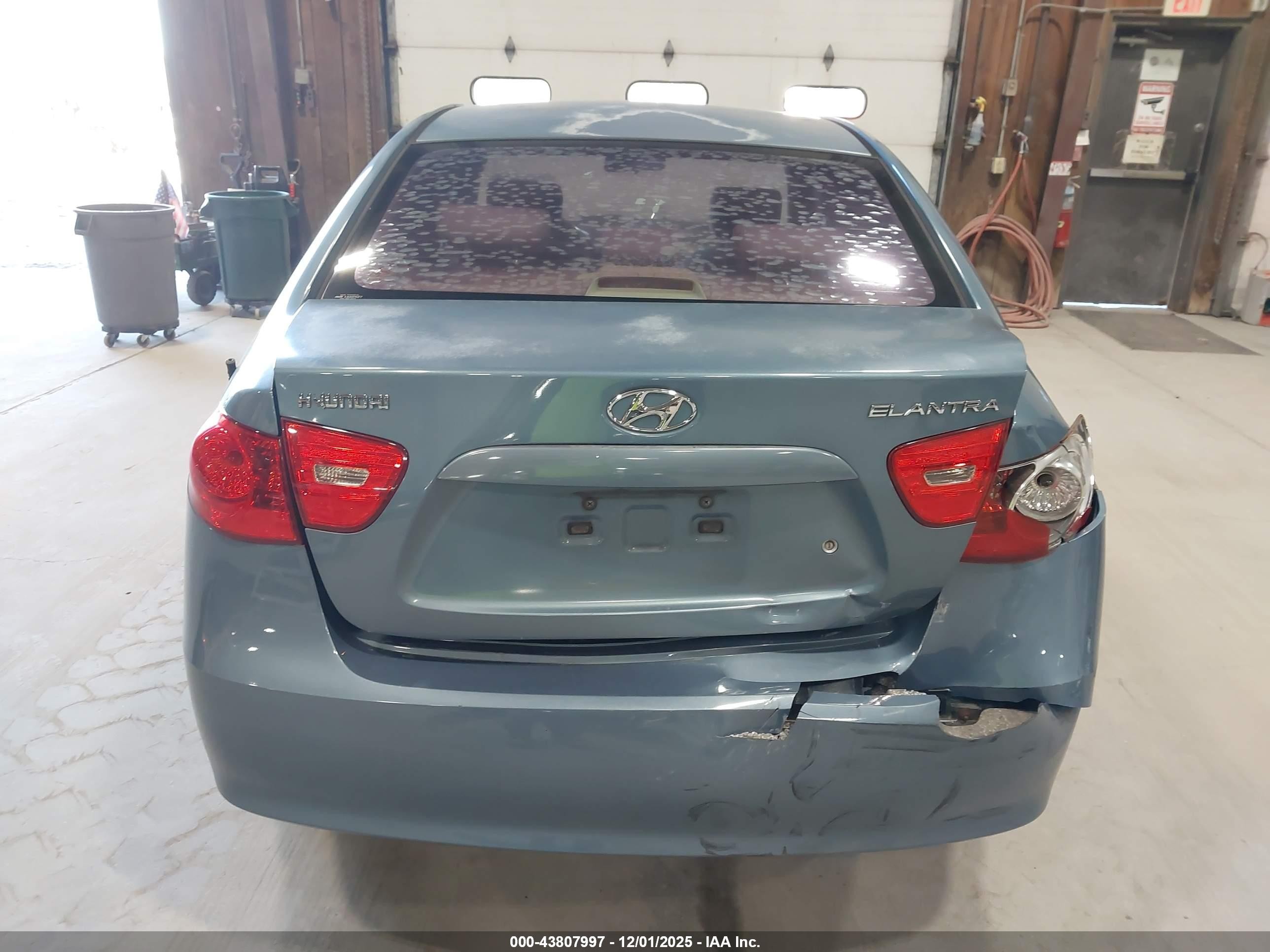 2007 Hyundai Elantra Gls/limited/se Blue vin: KMHDU46D07U104915