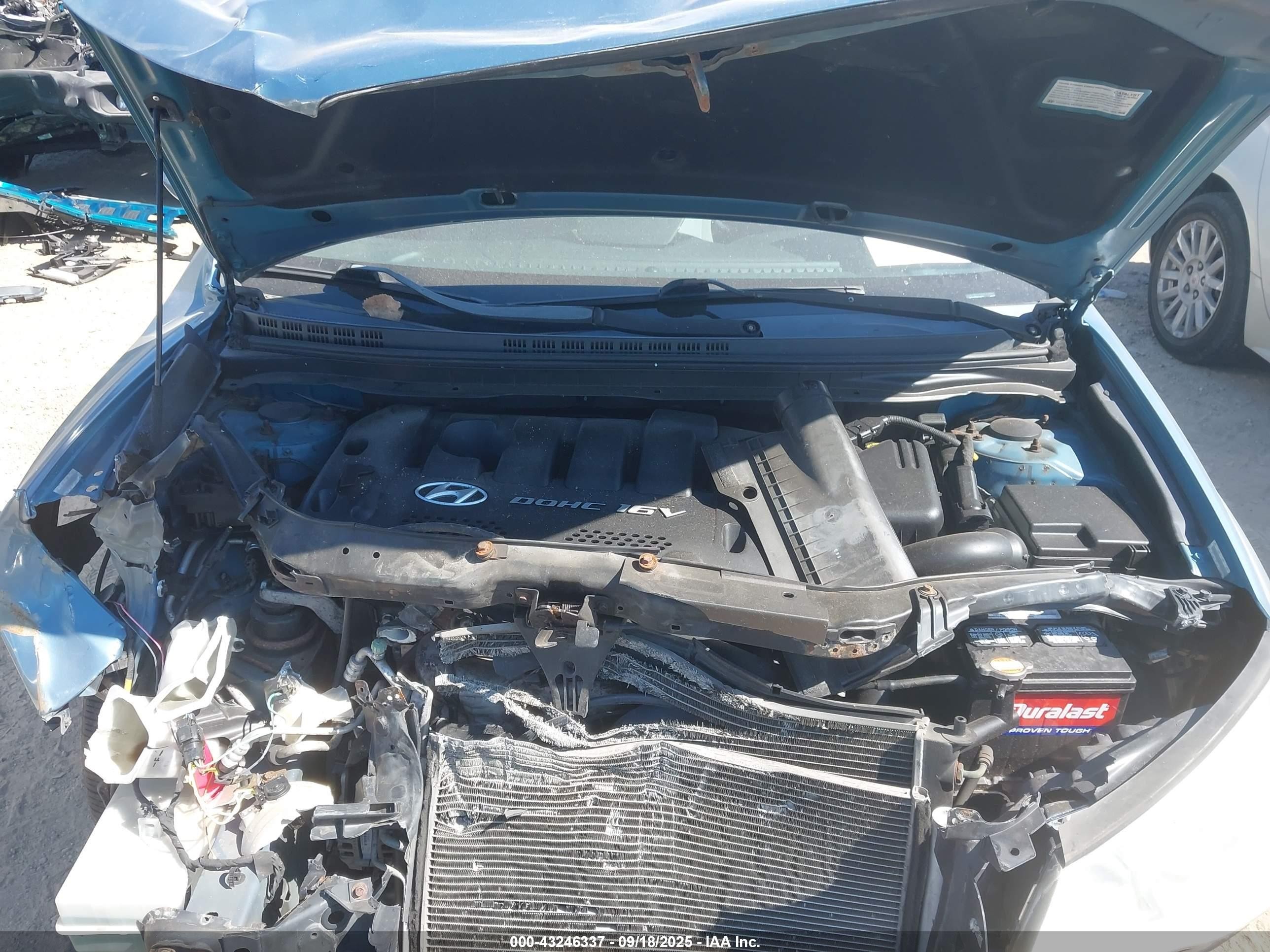 2007 Hyundai Elantra Gls/limited/se Blue vin: KMHDU46D07U164855