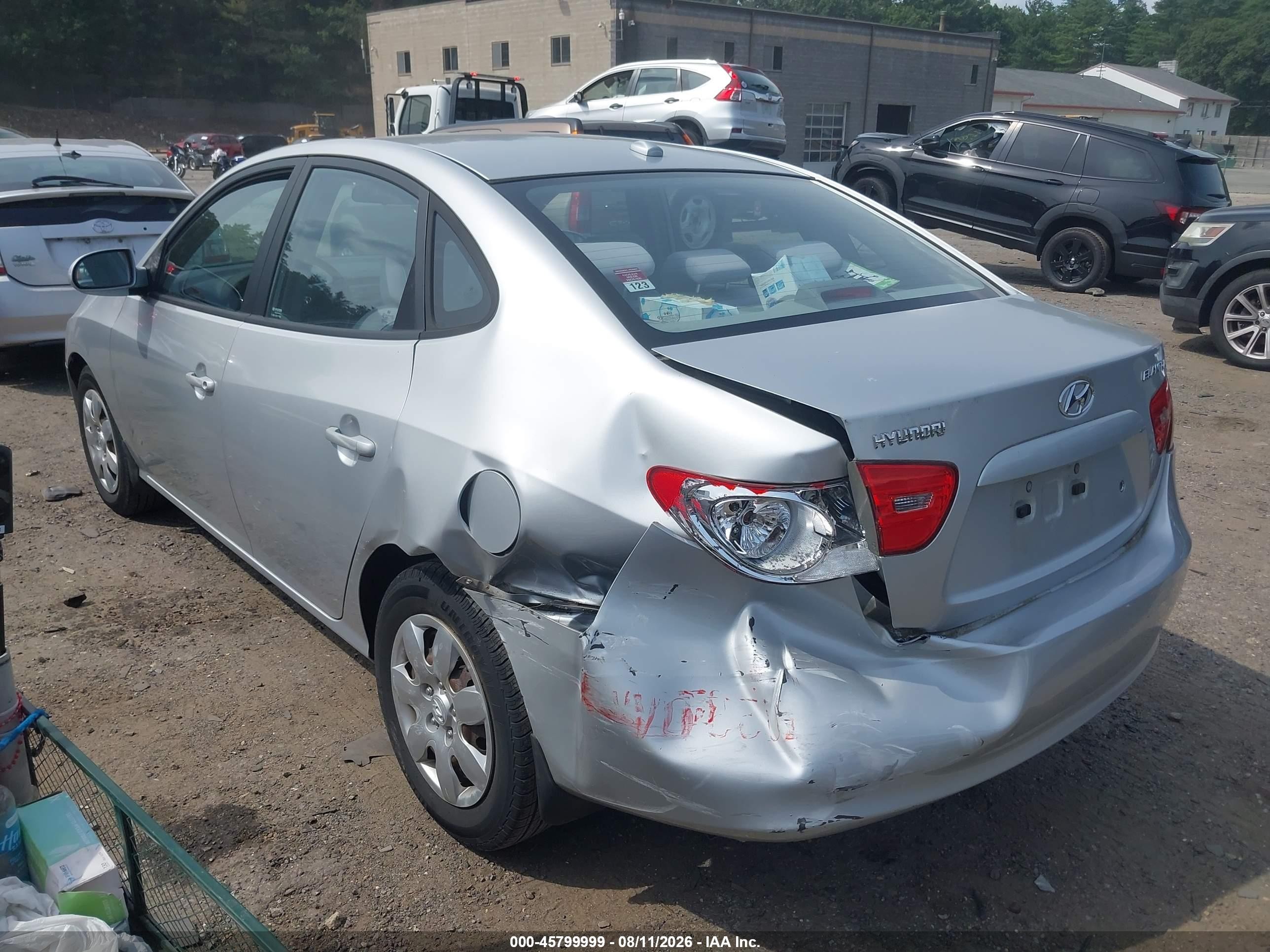 2007 Hyundai Elantra Gls/ltd/se Серебряный vin: KMHDU46D07U174267