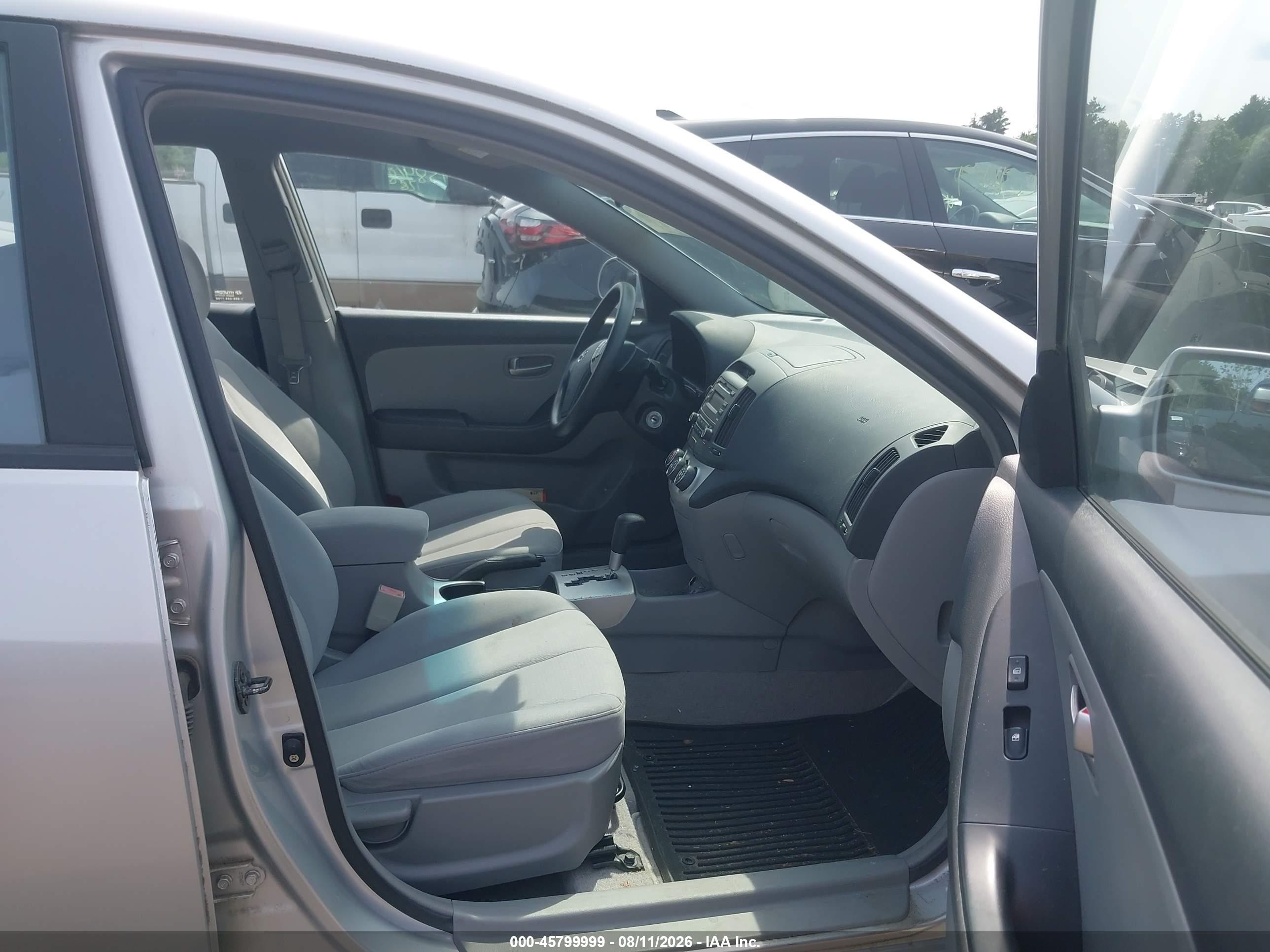 2007 Hyundai Elantra Gls/ltd/se Серебряный vin: KMHDU46D07U174267