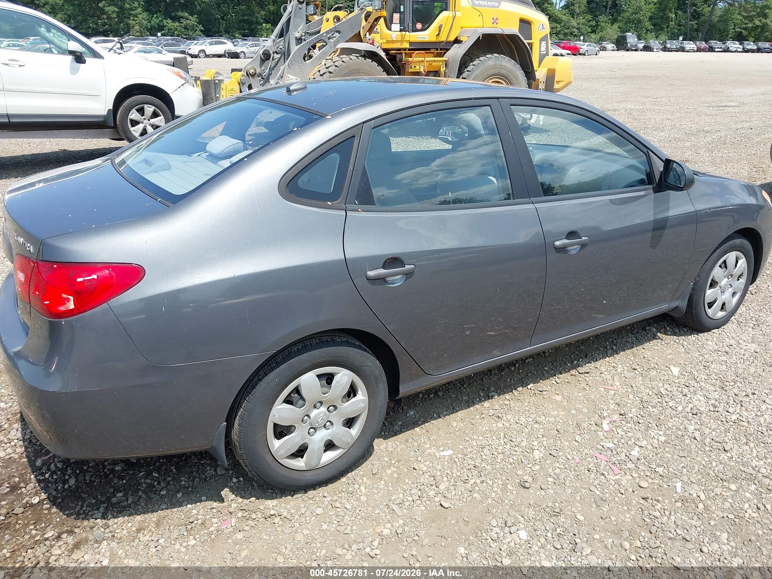 2007 Hyundai Elantra Gls/ltd/se Gray vin: KMHDU46D07U198701